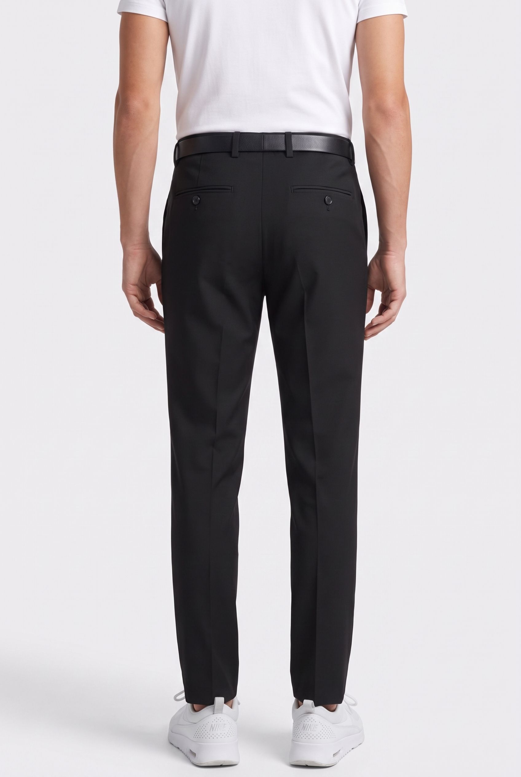 ELDAR HOPSACK SUIT TROUSER BLACK 2