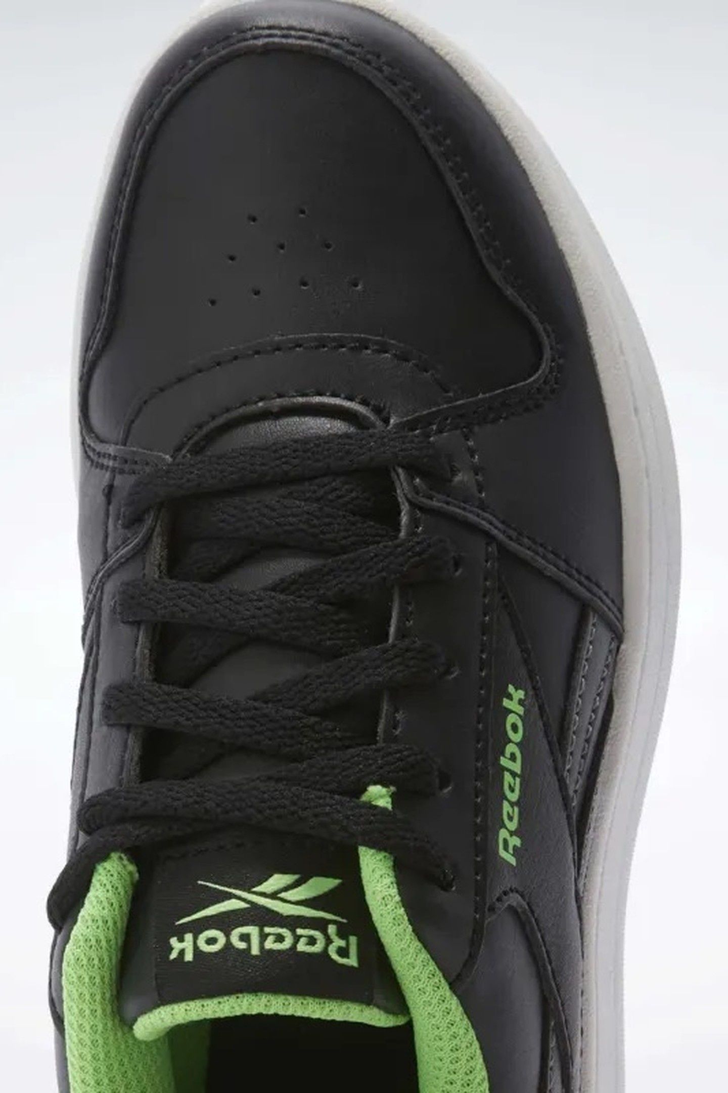 BOY'S REEBOK ROYAL PRIME BLACK/GREY/SOLARLIME 5