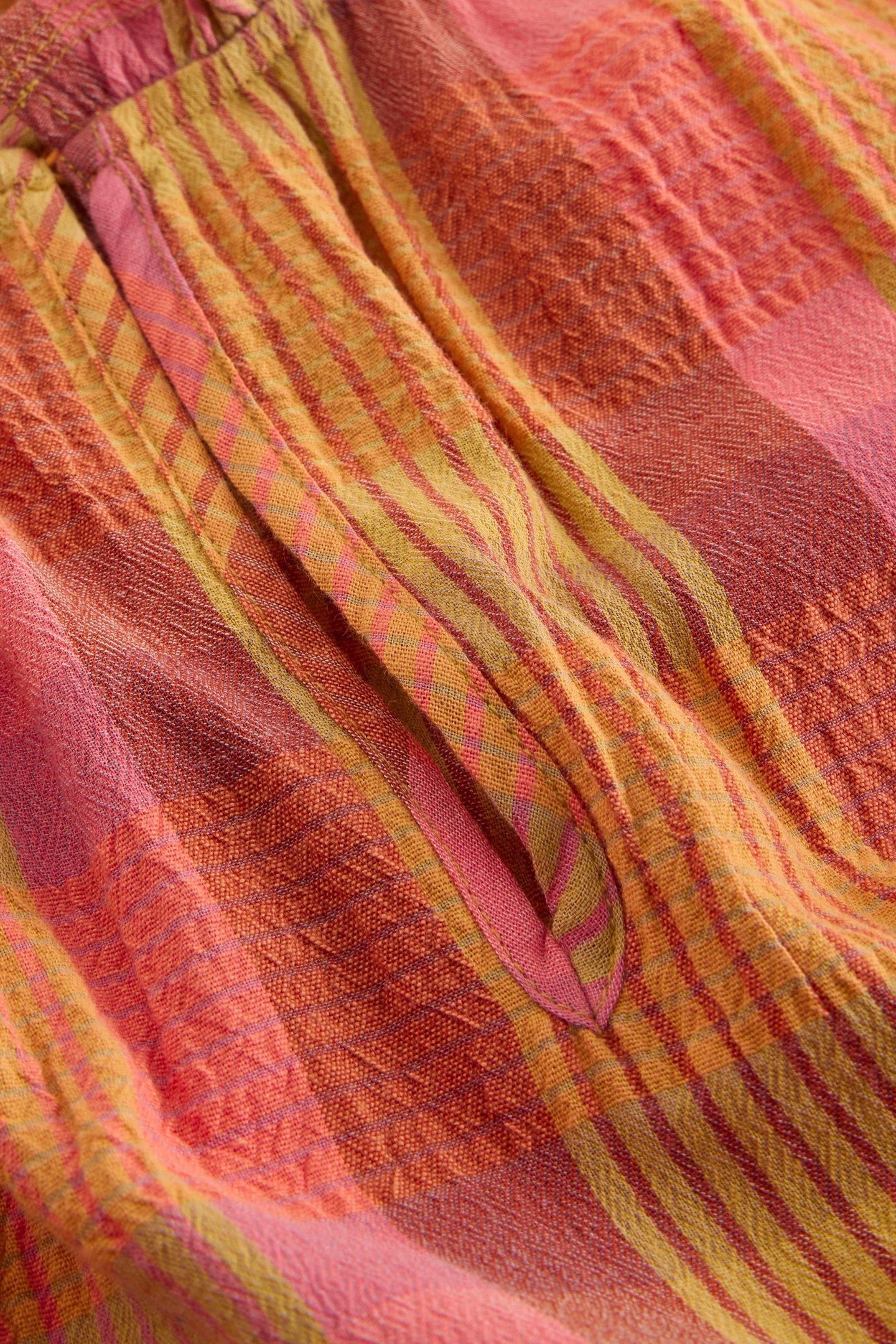 ROSIE CHECK MAXI DRESS PINK MULTI 5