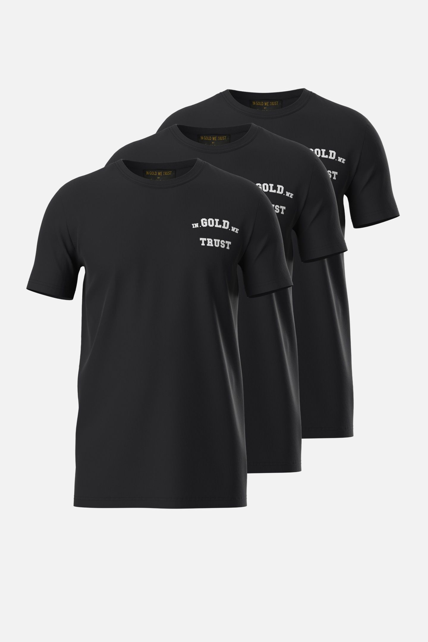 BASIC T-SHIRT 3-PACK BLACK 1