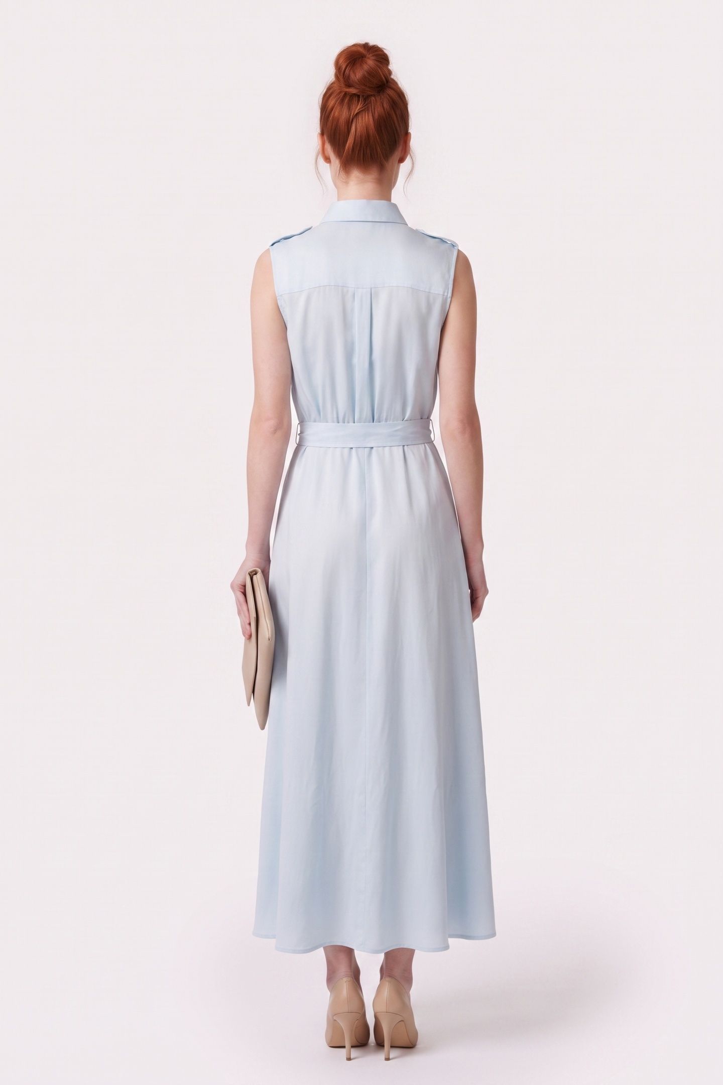 IVA CHEMISER SS LONG SOFT BLUE 2