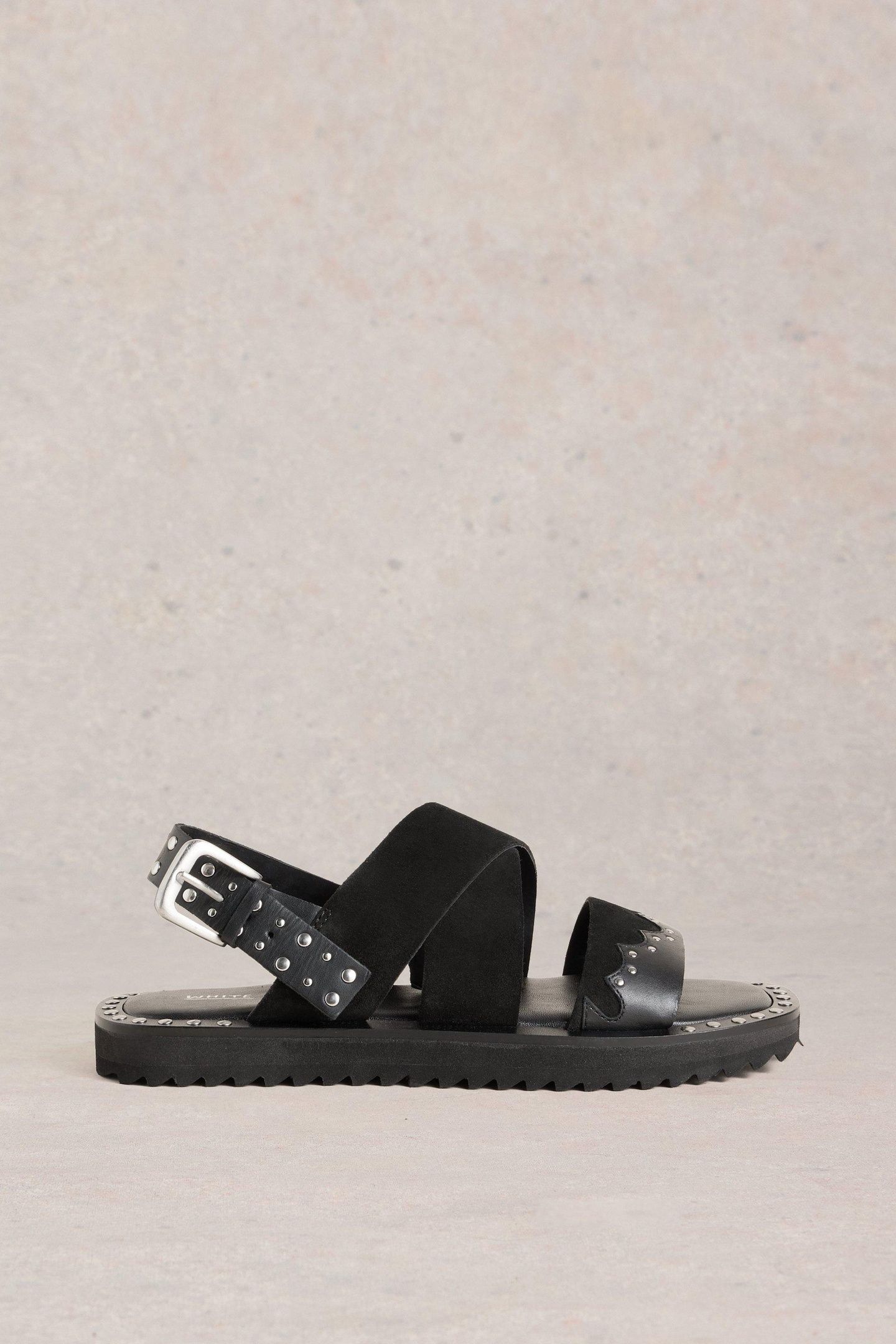 DOLLY WESTERN SANDAL PURE BLACK 1