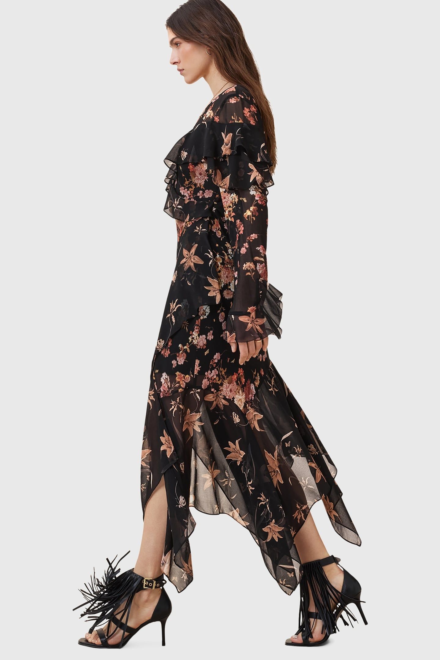 FRESCA DRESS PETRA SEPIA BROWN 6