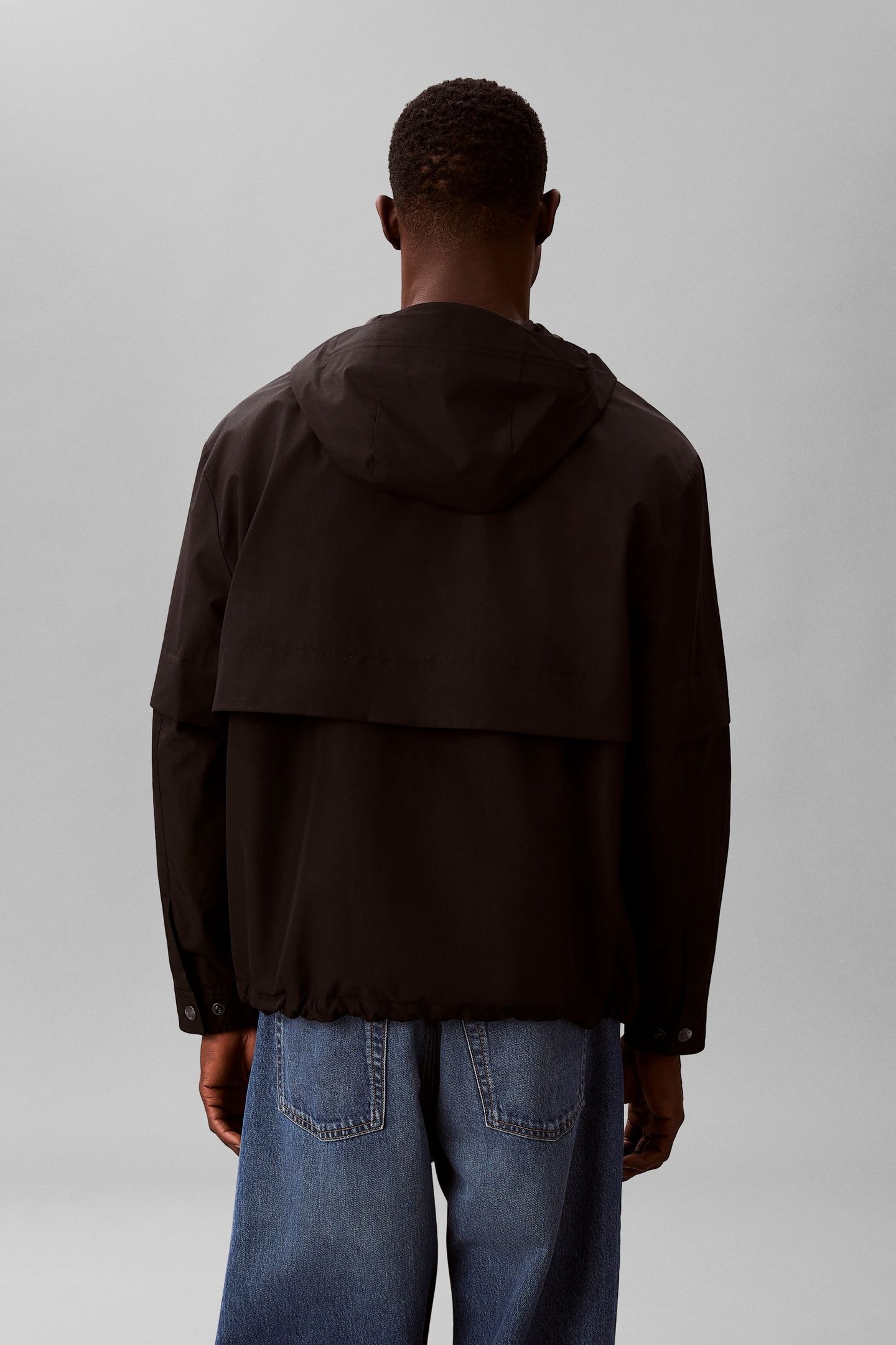 LONG SLEEVE RIPSTOP HOODED FLEECE BLACK 3