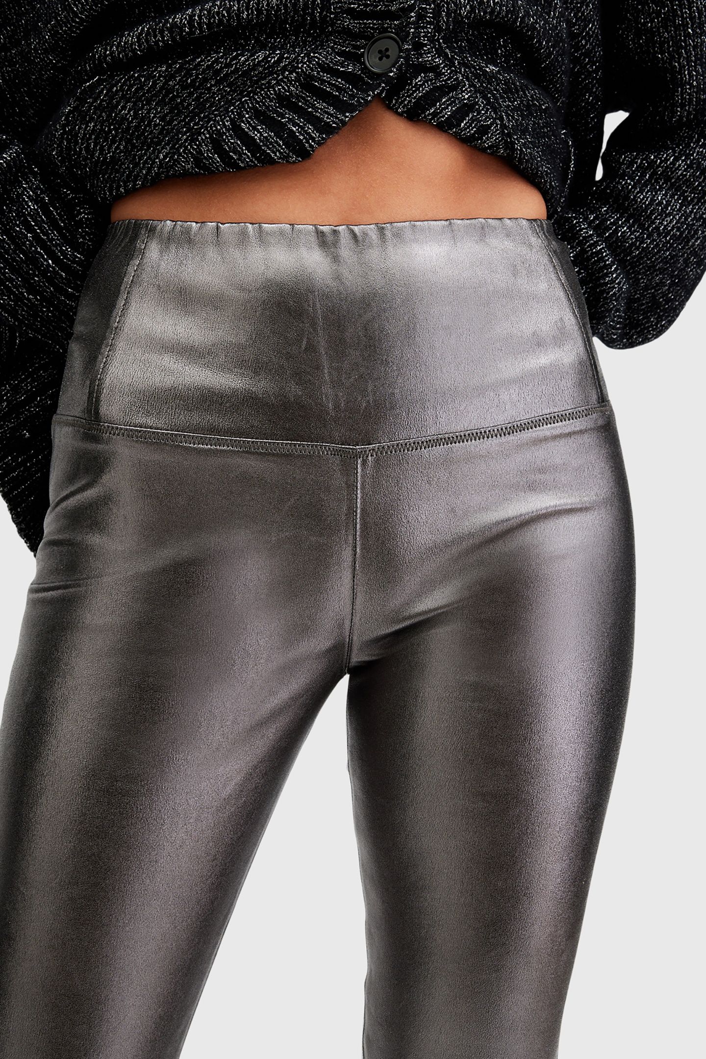 CORA LEATHER LEGGING GUNMETAL 5