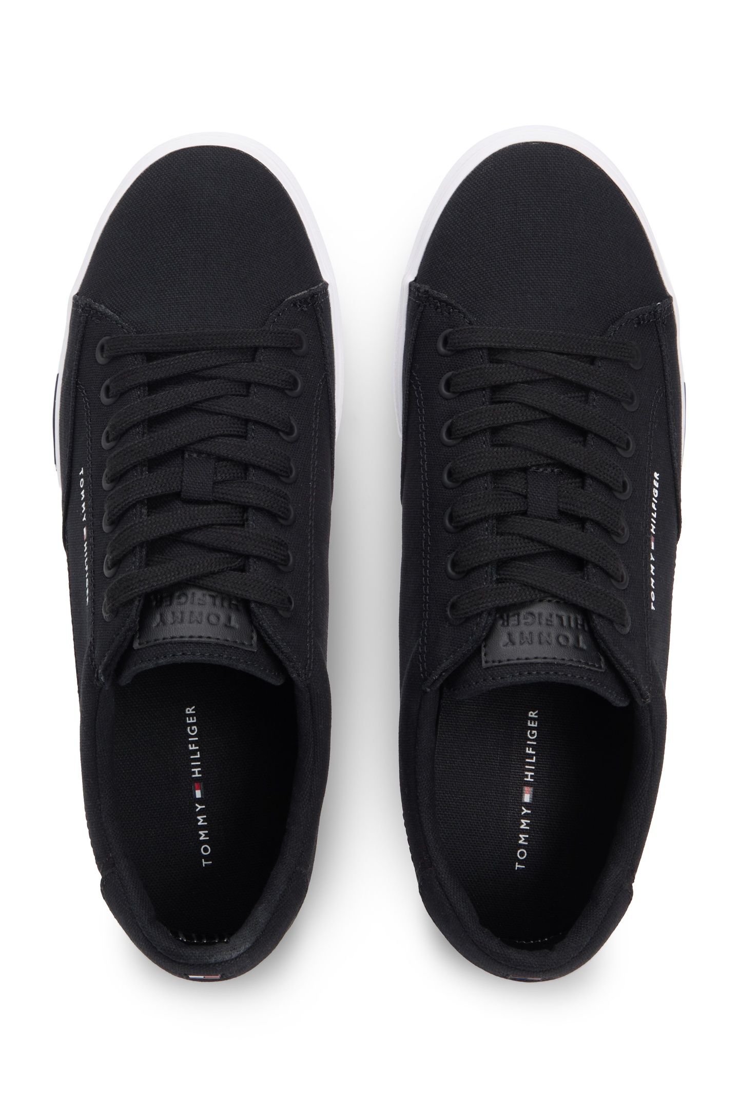 CANVAS SIGNATURE MIDSOLE TRAINERS BLACK 5