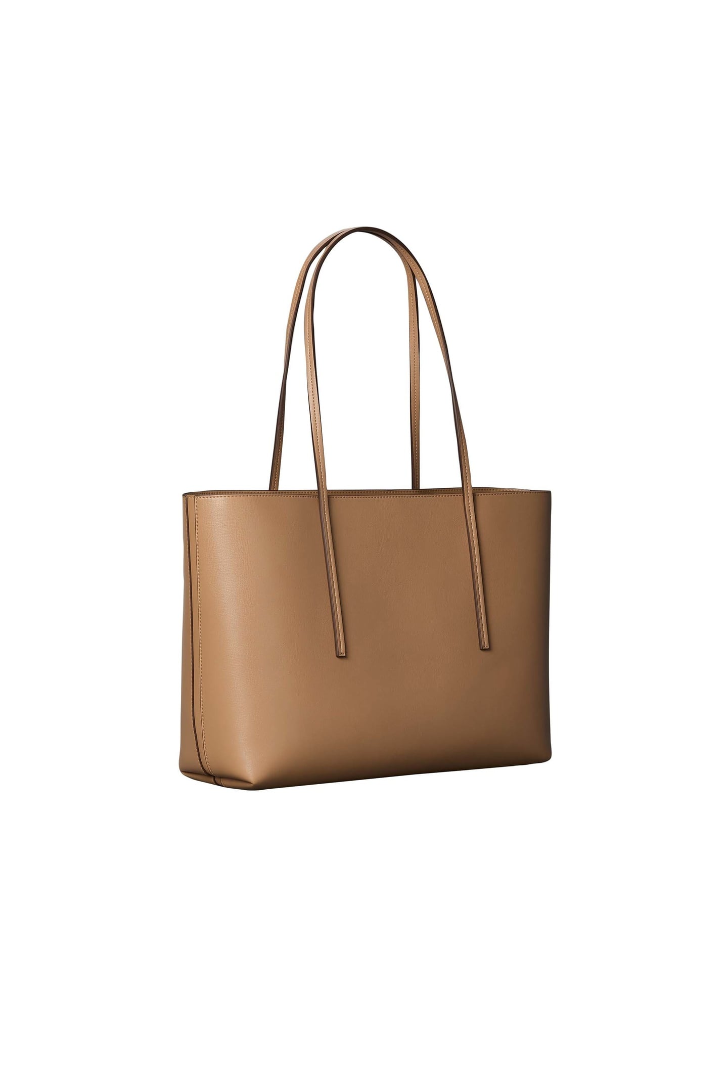 FOIL LOGO TOTE BAG WITH POUCH TANNIN 2