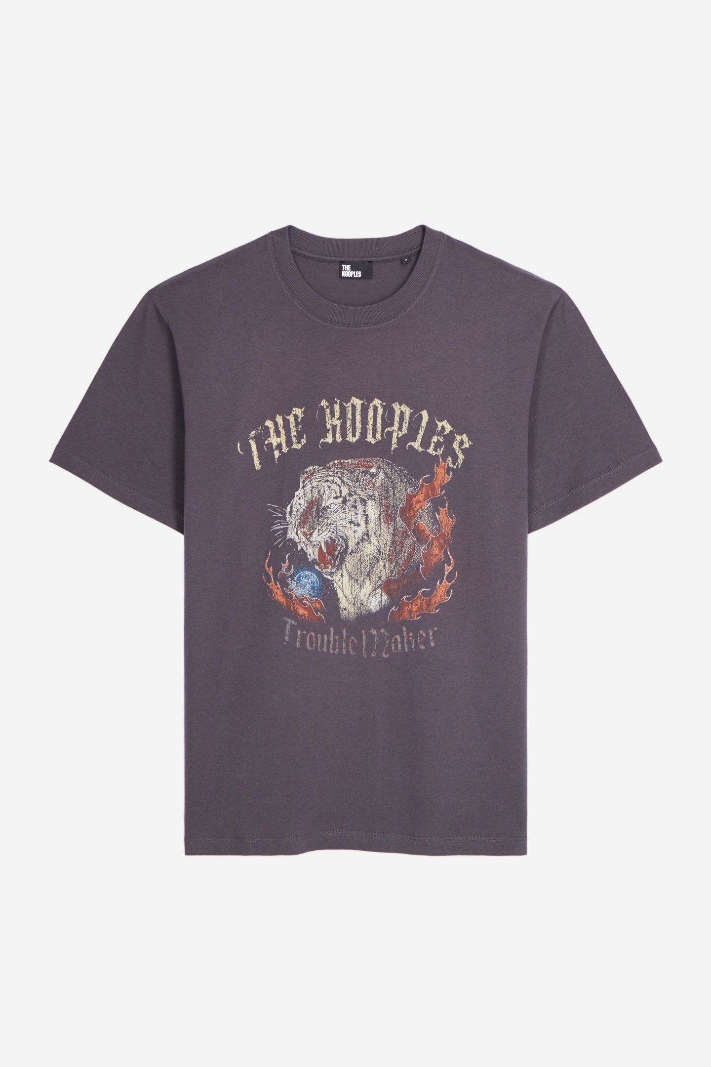SHORT-SLEEVED T-SHIRT WITH TIGER PRINT ON THE FRONT CARBONE 4
