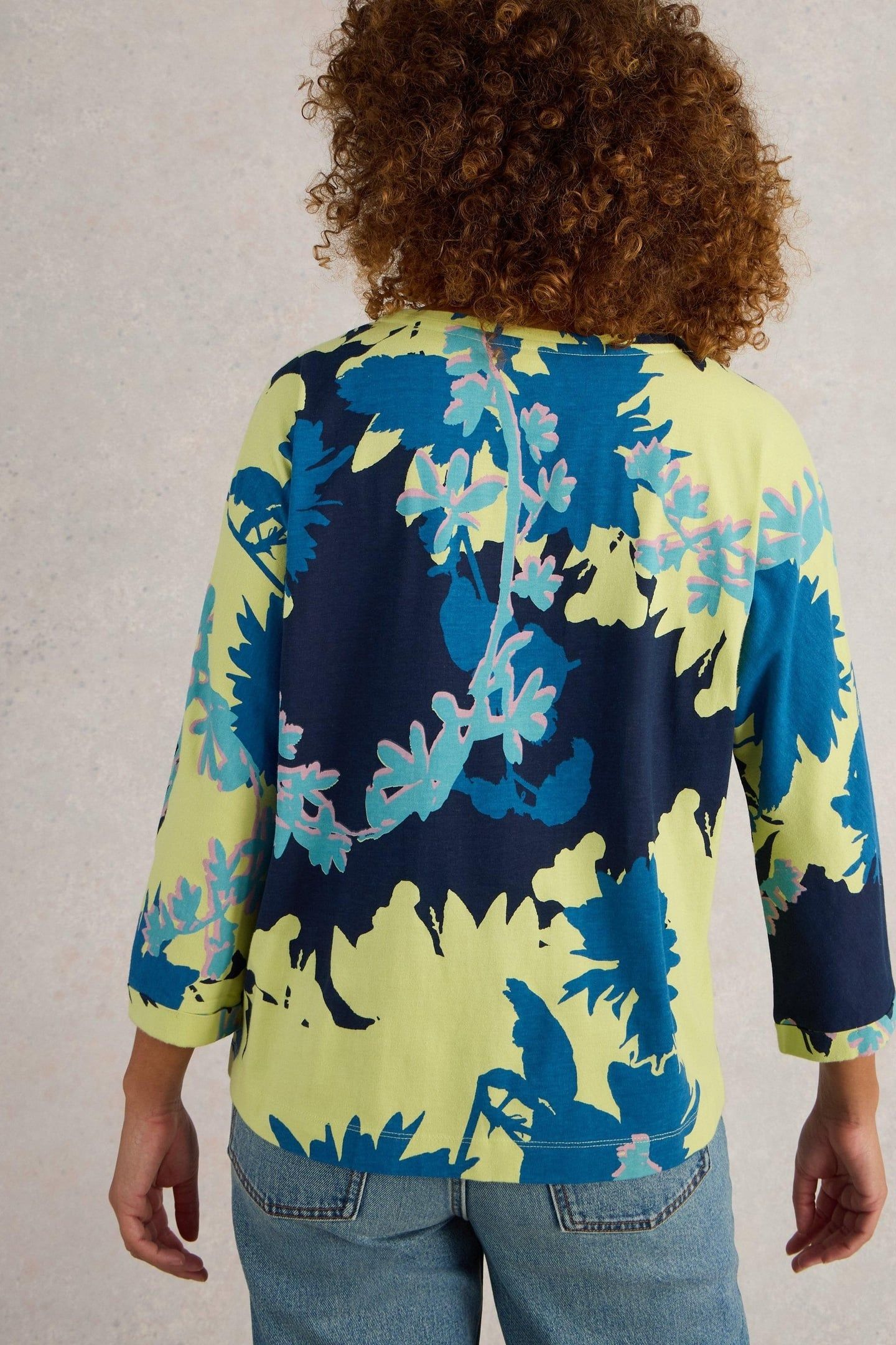 DEMI DOLMAN YELLOW PRINT 2