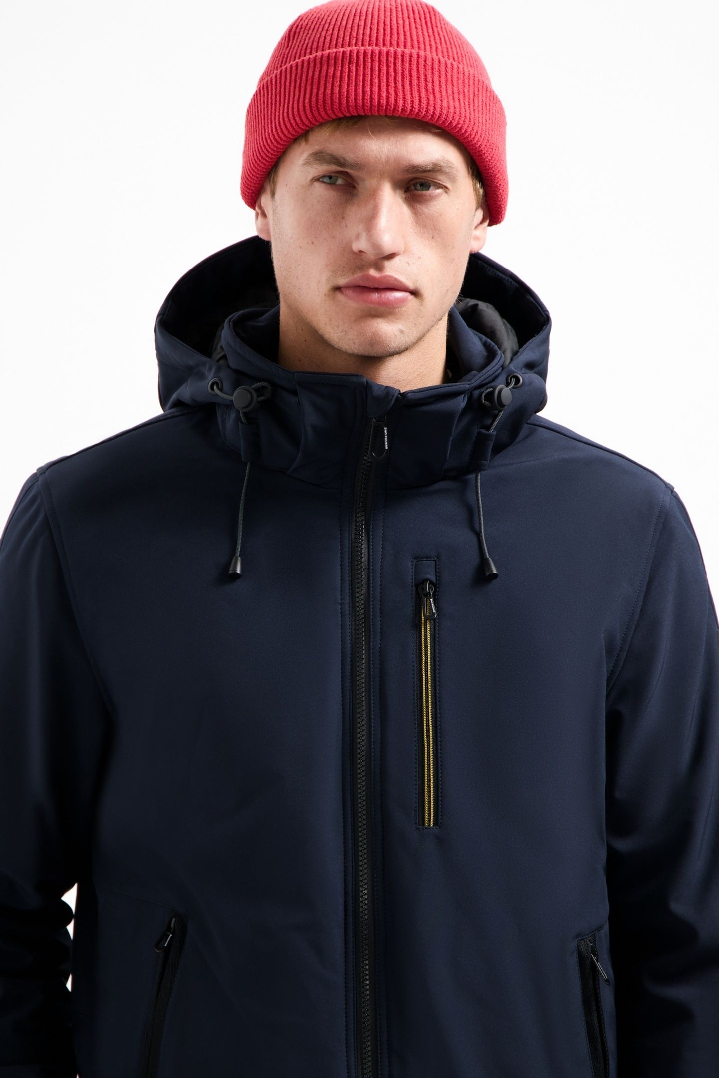 JACKET SHORT FIT HOODED SOFTSHELL STRETCH NIGHT 2