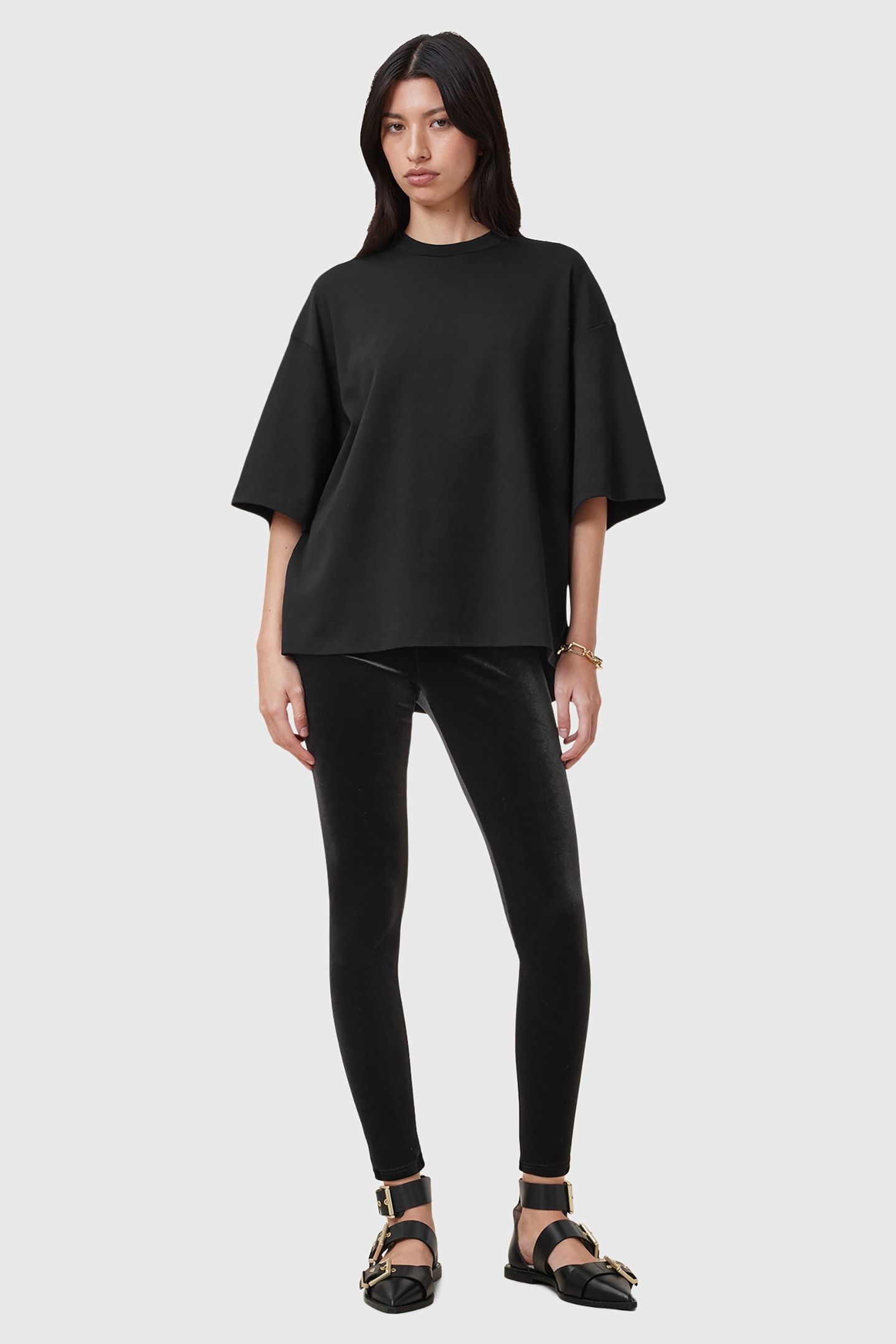 CORA VELVET LEGGING BLACK 1