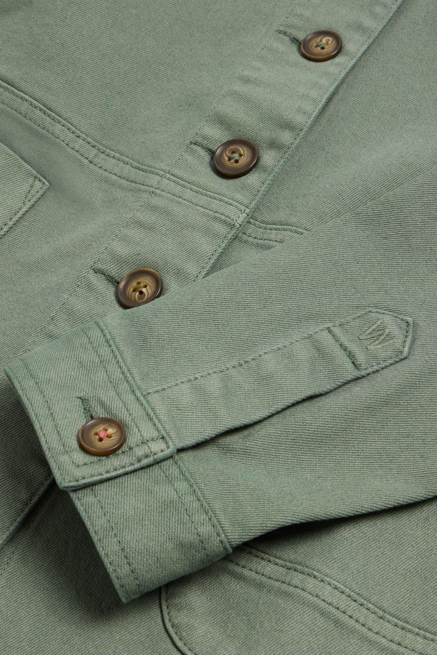 CARRIE DENIM JACKET MID GREEN 5