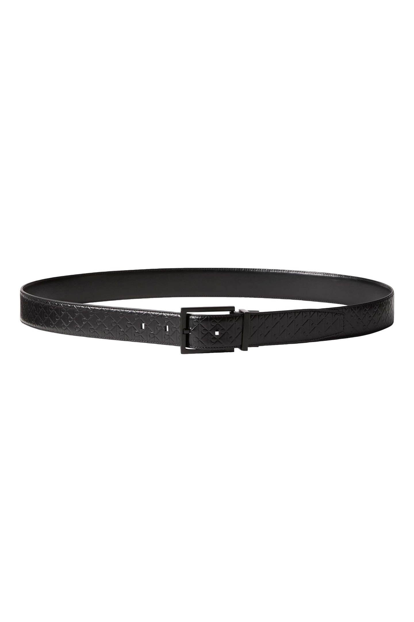 SQUARE BUCKLE SMOOTH BELT BLACKAOP/BLACK/MATTE BLACK 3