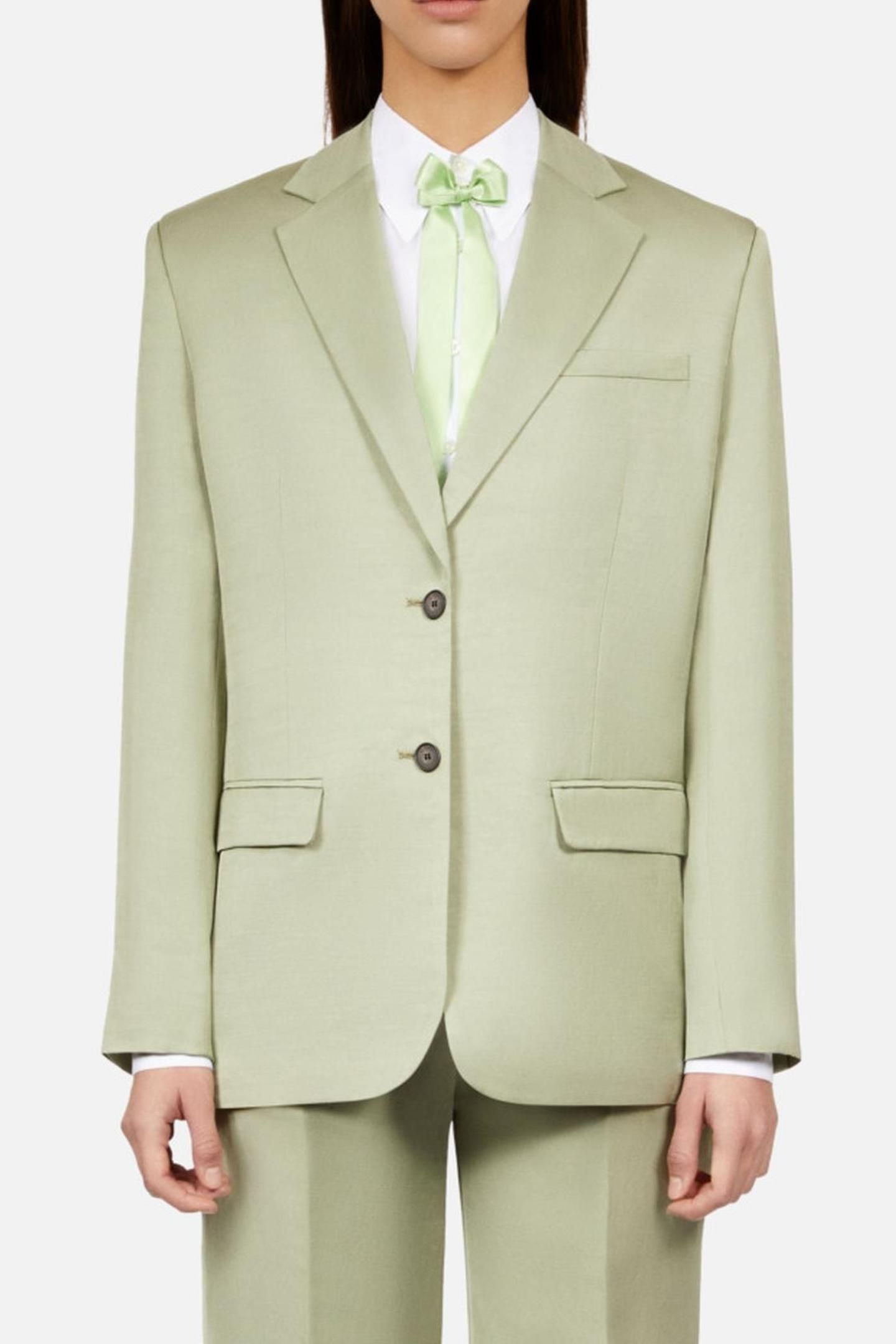 FLUID OVERSIZE SUIT VESTS KAKI GREY 1