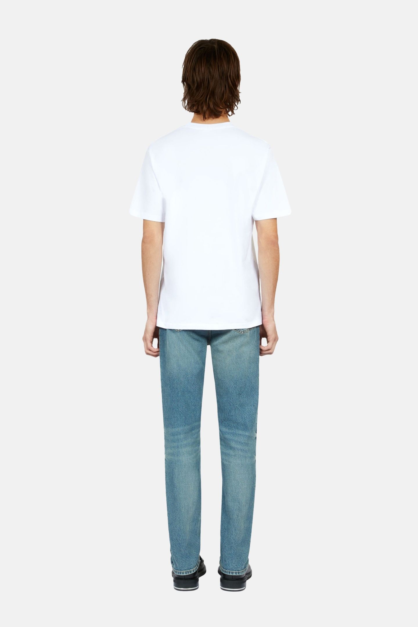 SHORT-SLEEVED T-SHIRT WITH PALM TREE EMBROIDERY WHITE 4