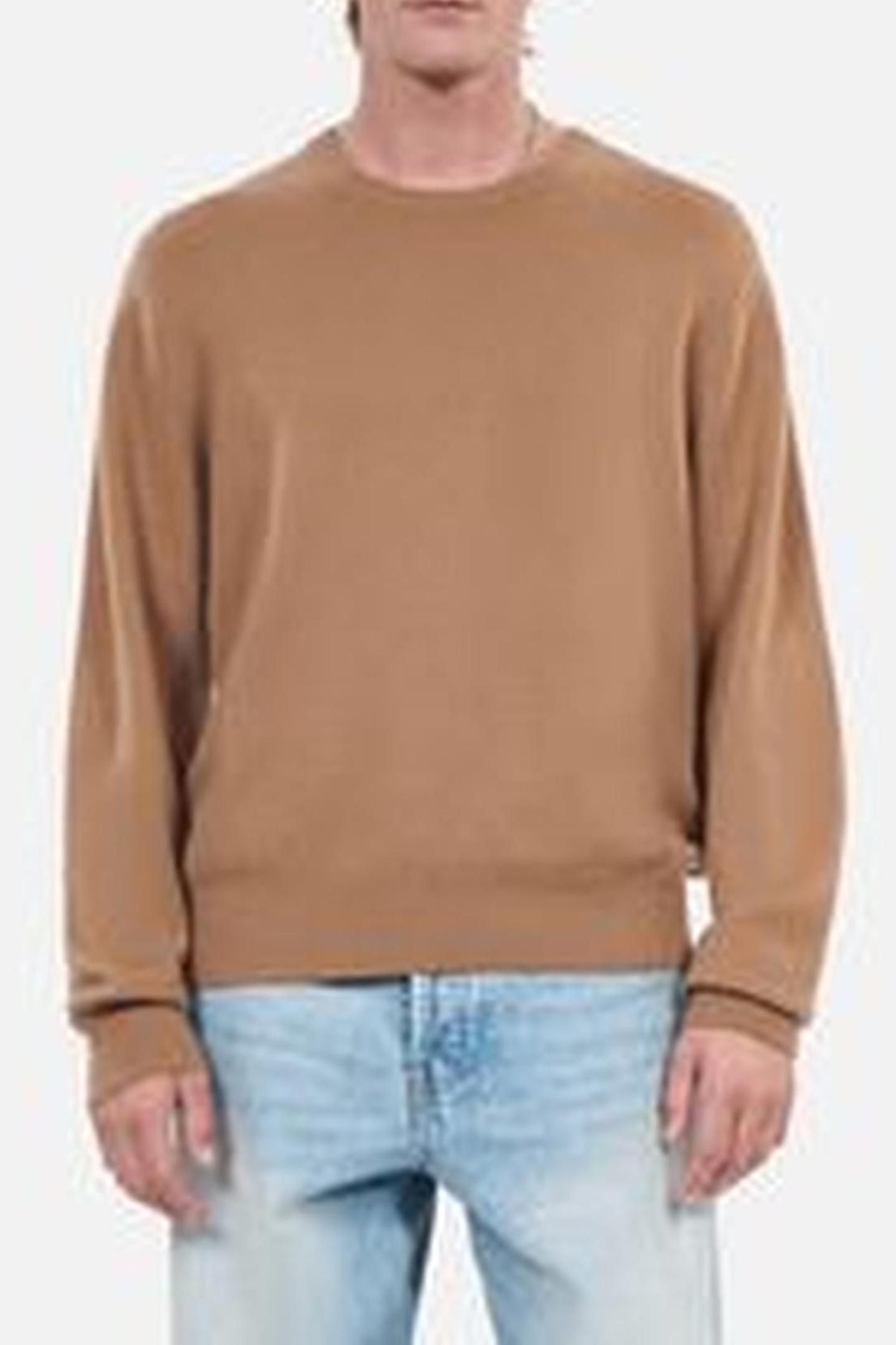 PULL COL ROUND DETAIL BRILLIANT DARK CAMEL 5