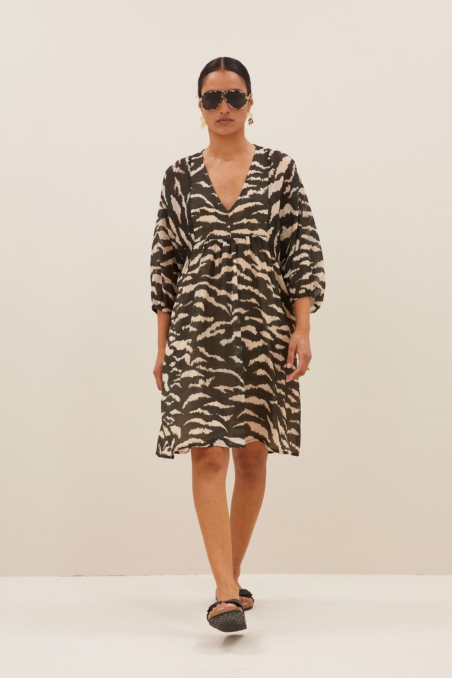 PHILOU ZEBRA DRESS BLACK ZEBRA PRINT 2