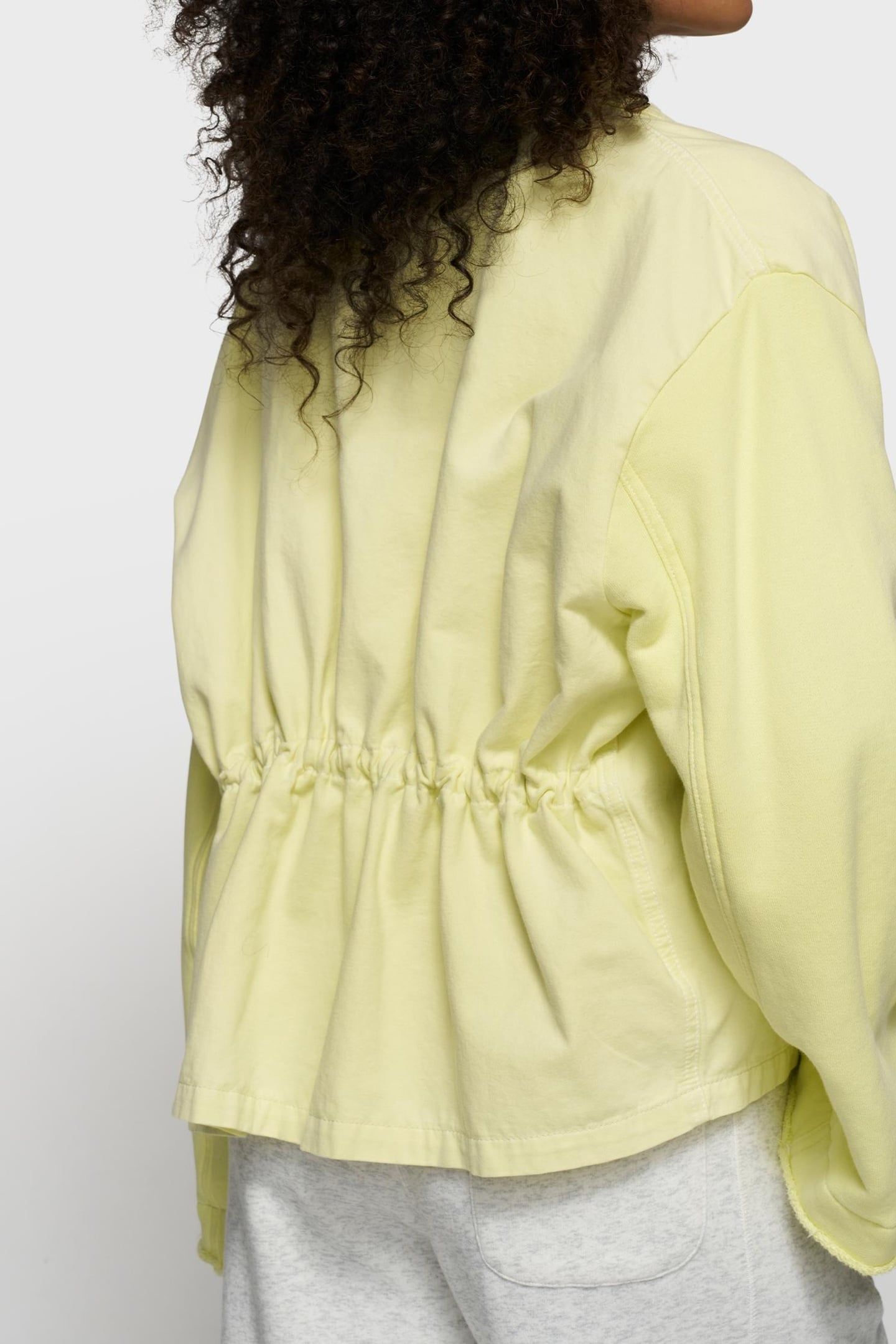 BOXY JACKET TWILL PASTEL YELLOW 4