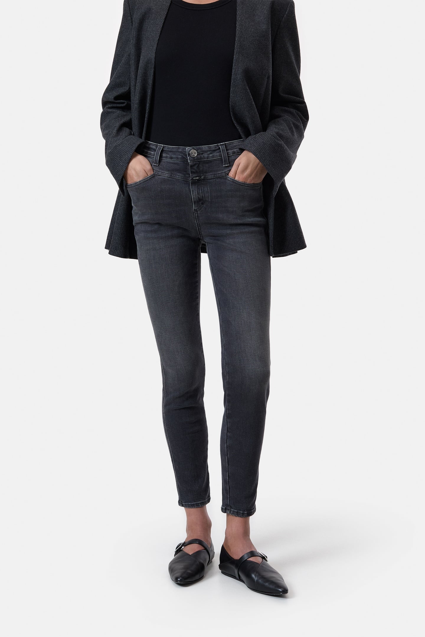 SKINNY PUSHER JEANS DARK GREY 1