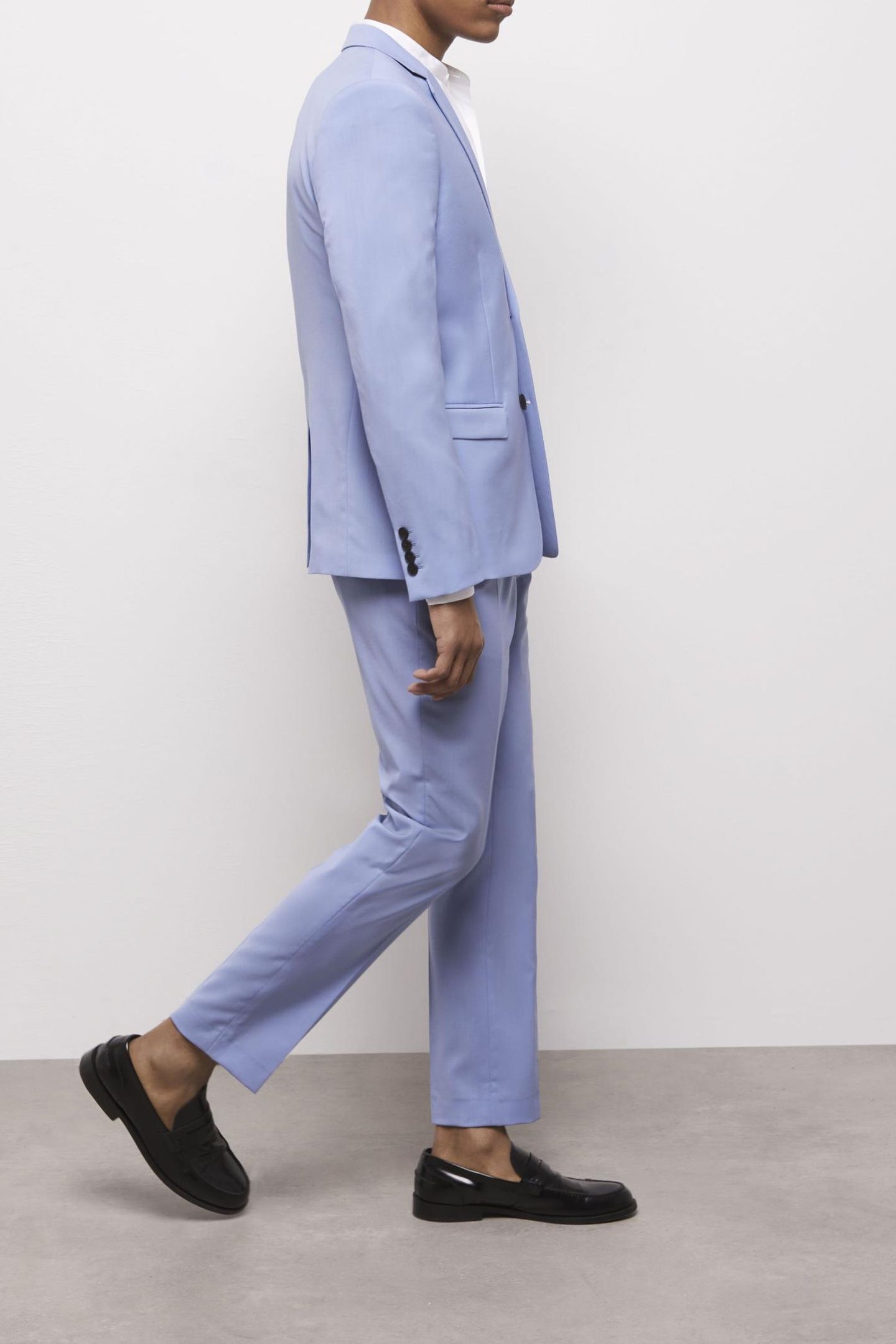STRAIGHT-LENGTH SUIT TROUSERS LIGHT BLUE 3