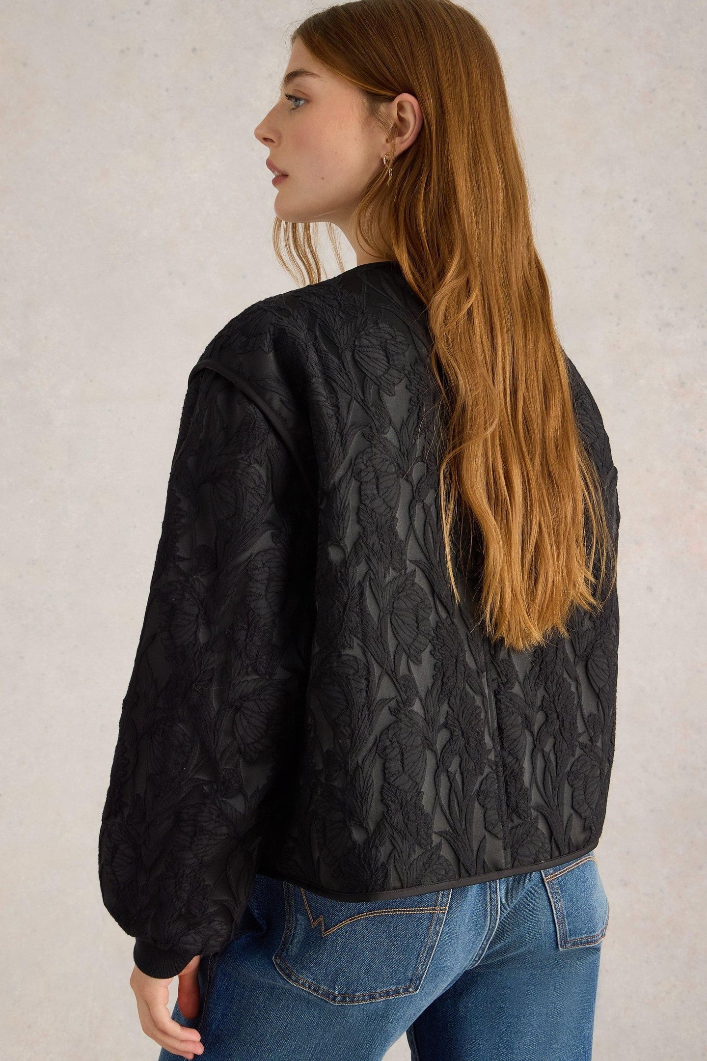 BELLA JACQUARD JACKET PURE BLACK 3