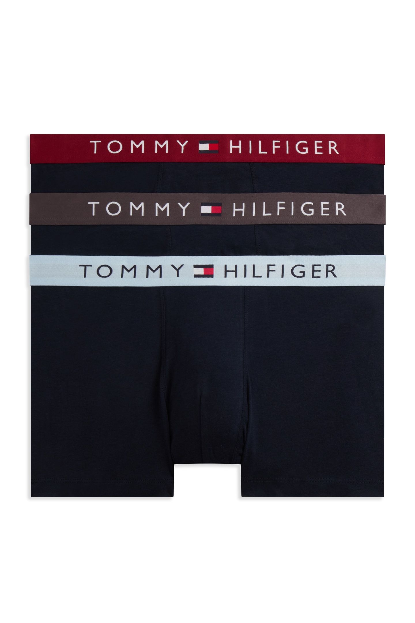 3-PACK TRUNK WAISTBAND DRK ASH/BRZY BLU/ROUGE 1