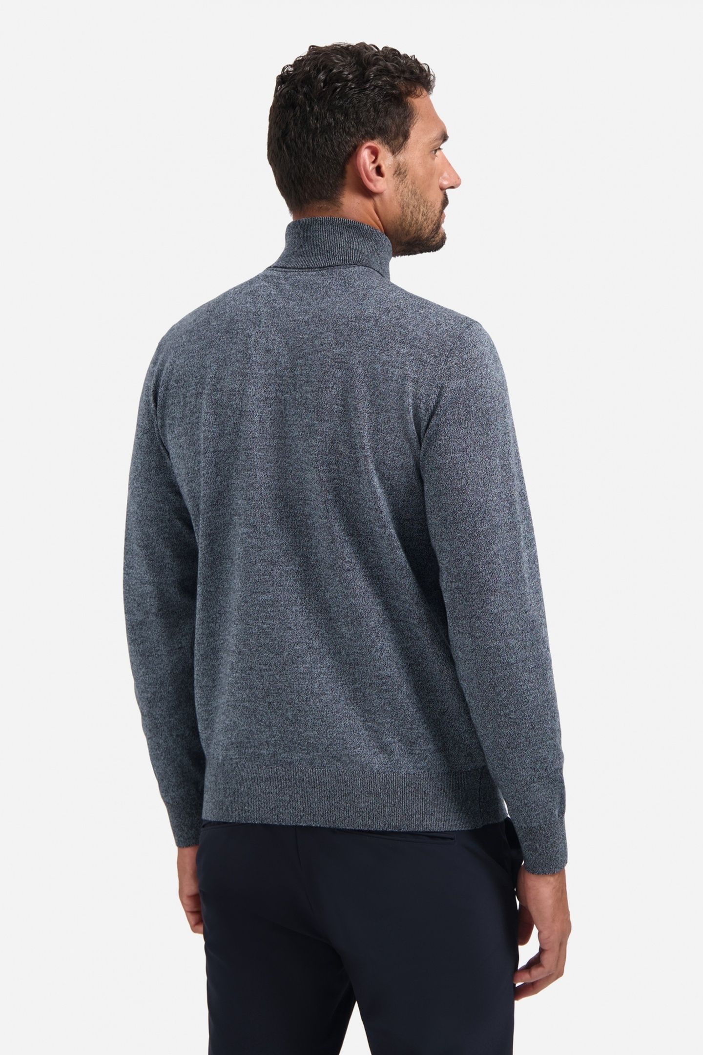 PULLOVER ROLL NECK DUSTY BLUE 4
