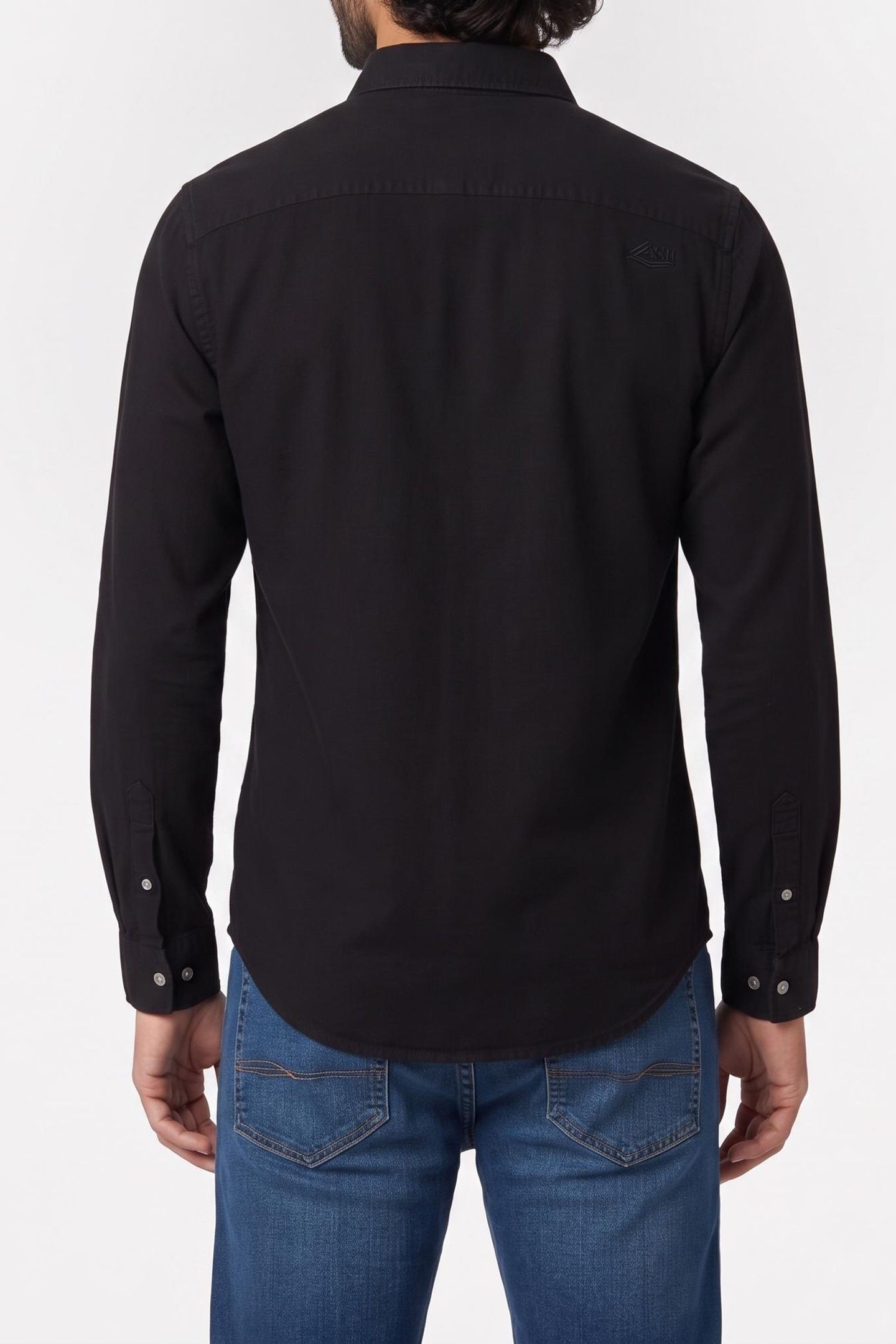 GUESS ECO LS SUNSET SHIRT JET BLACK A996 2