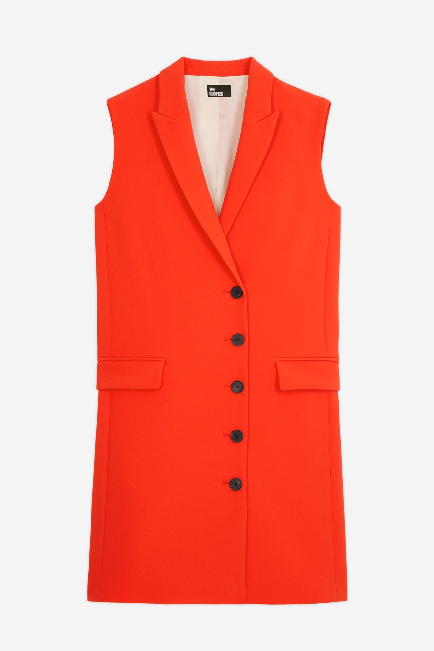 SLEEVELESS TAILORED DRESS ORANGE 5