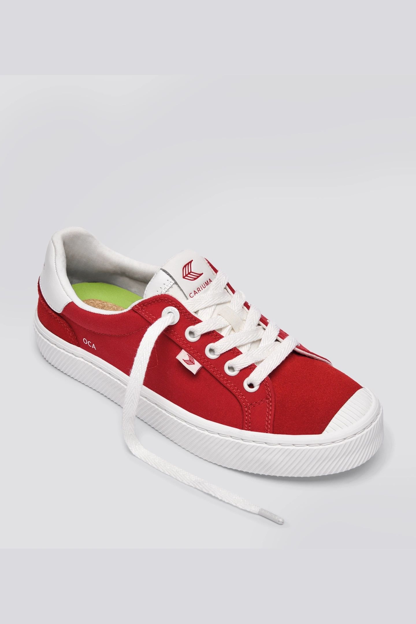 OCA NYLON AND SUEDE SCARLET RED 2