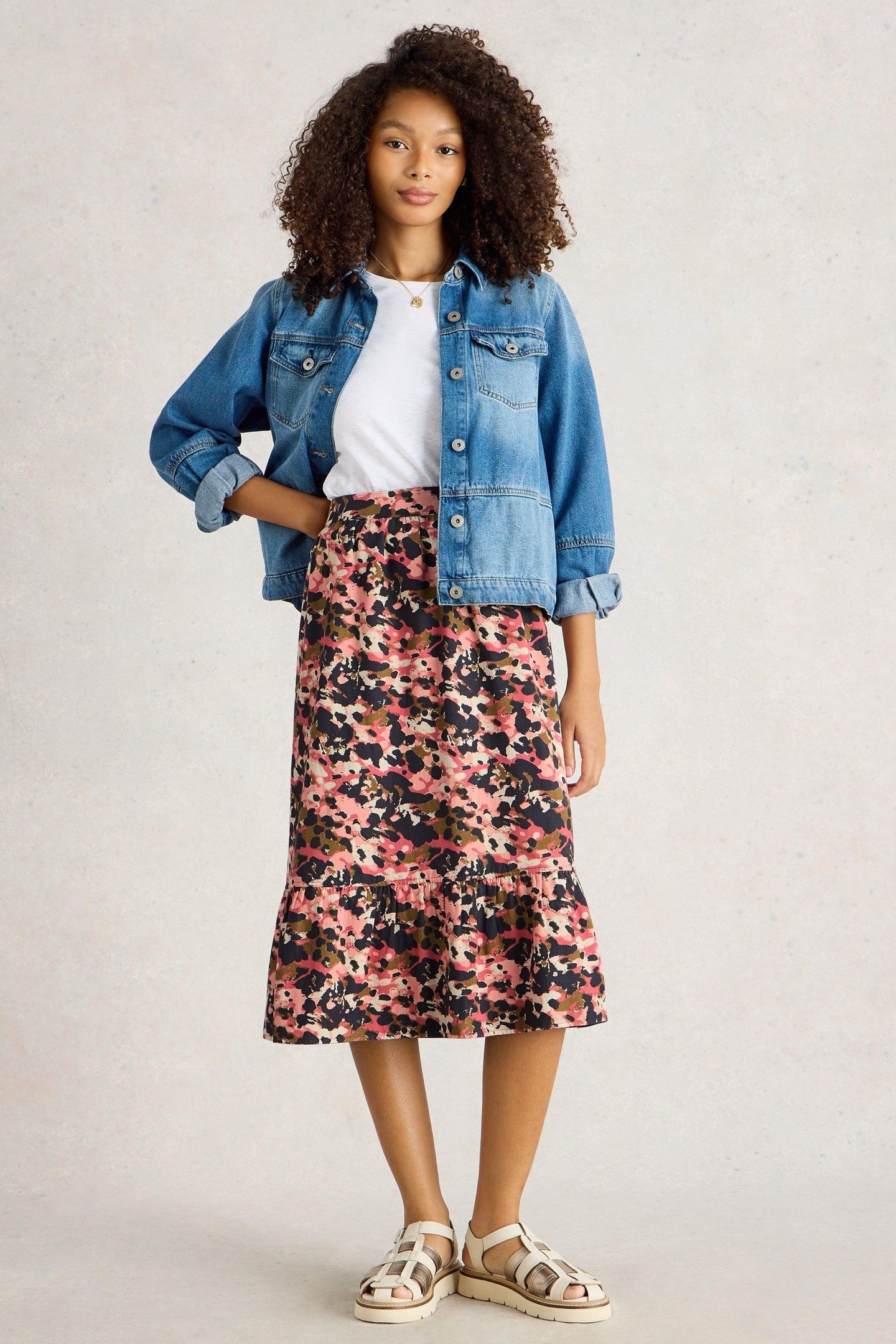 AVA REVERSIBLE SKIRT GREEN MULTI 1