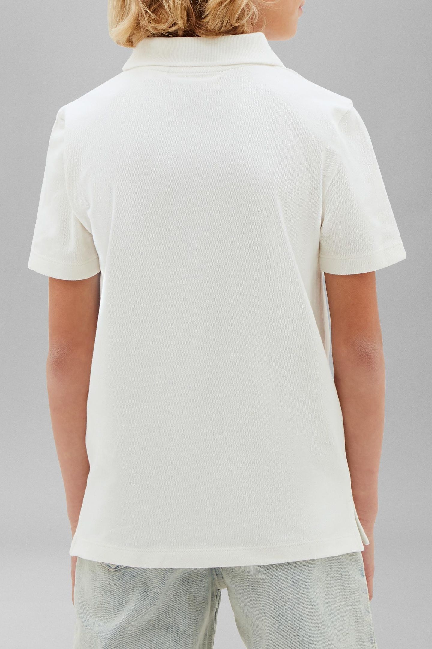 BOYS SOLID PIQUE POLO SHORT SLEEVE TOFU 2