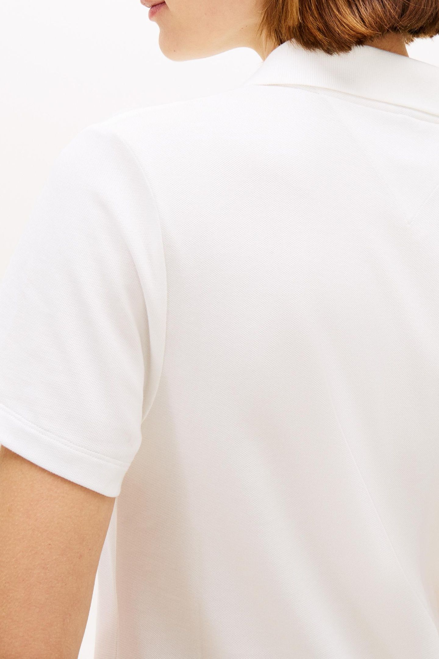 TH SCRIPT OPEN-NECK POLO ECRU 5