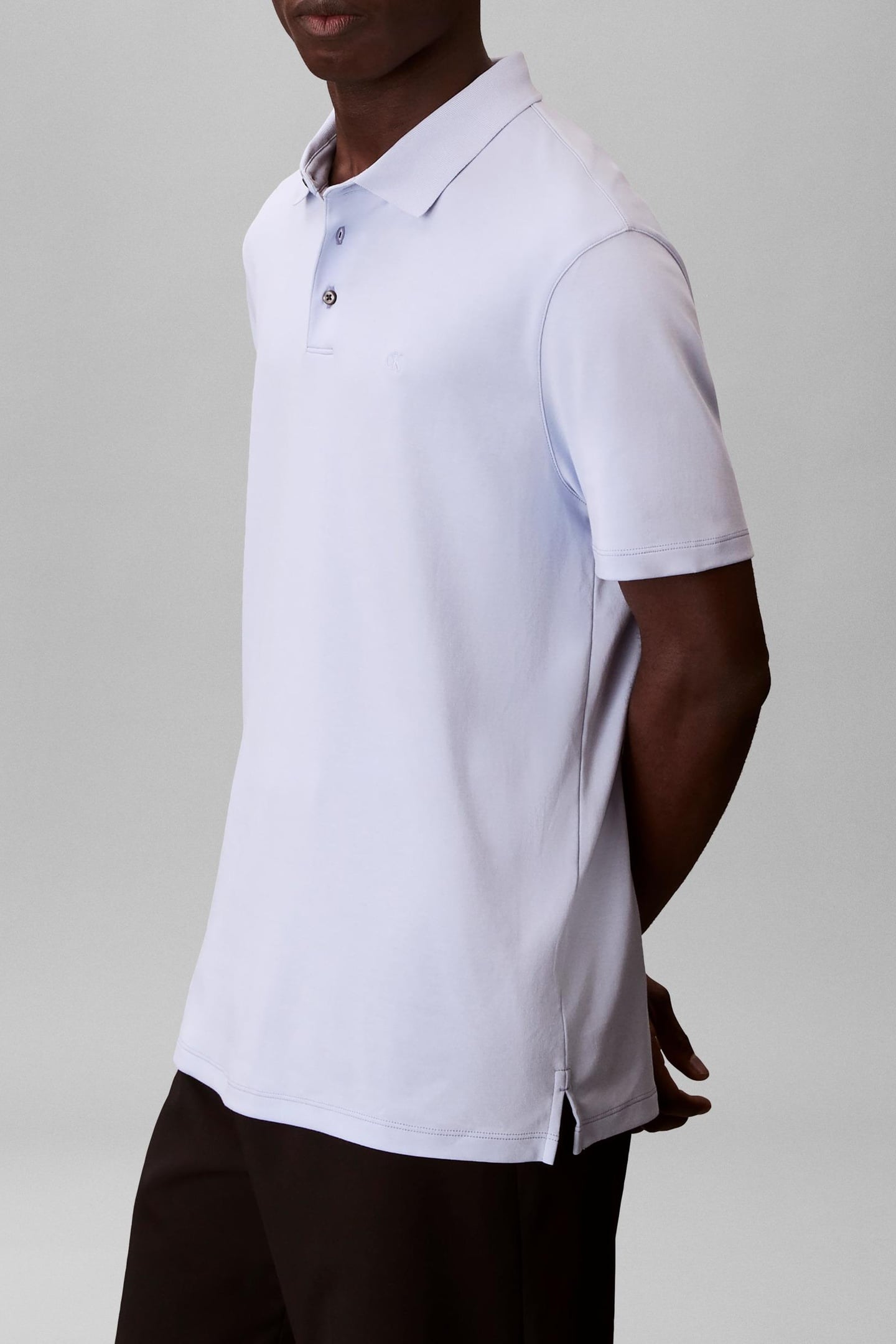 SS SUPIMA CHEST EMBROIDERY POLO HEAVENLY IRIS 3