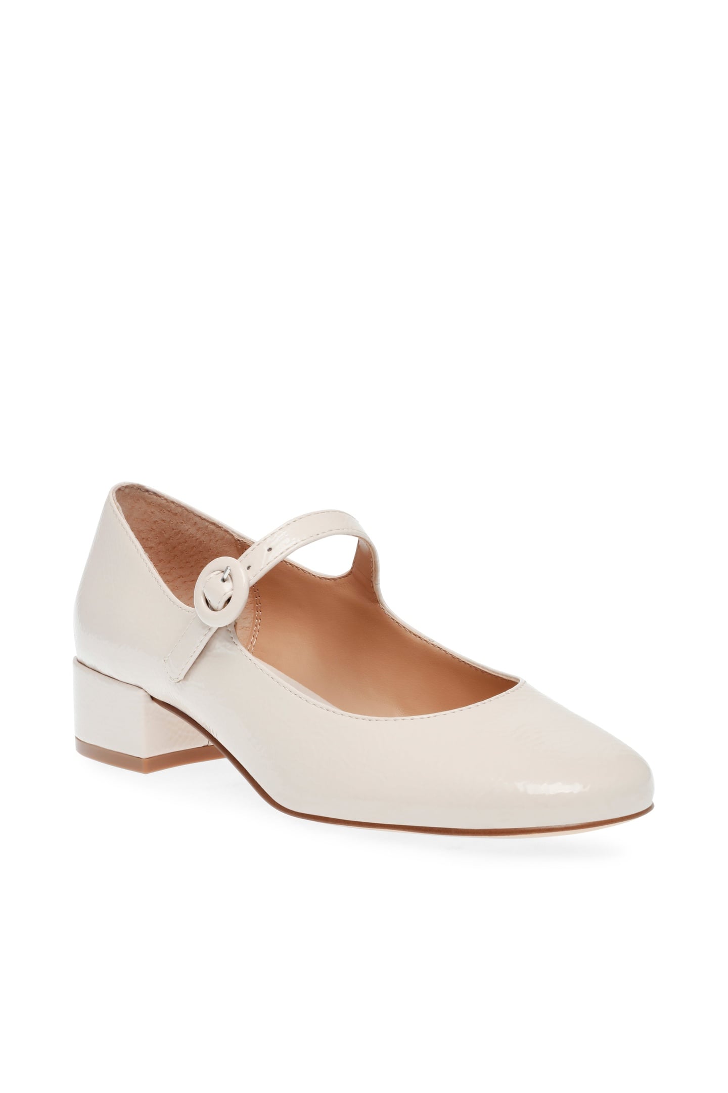 SESSILY SANDALS BONE PATENT 3