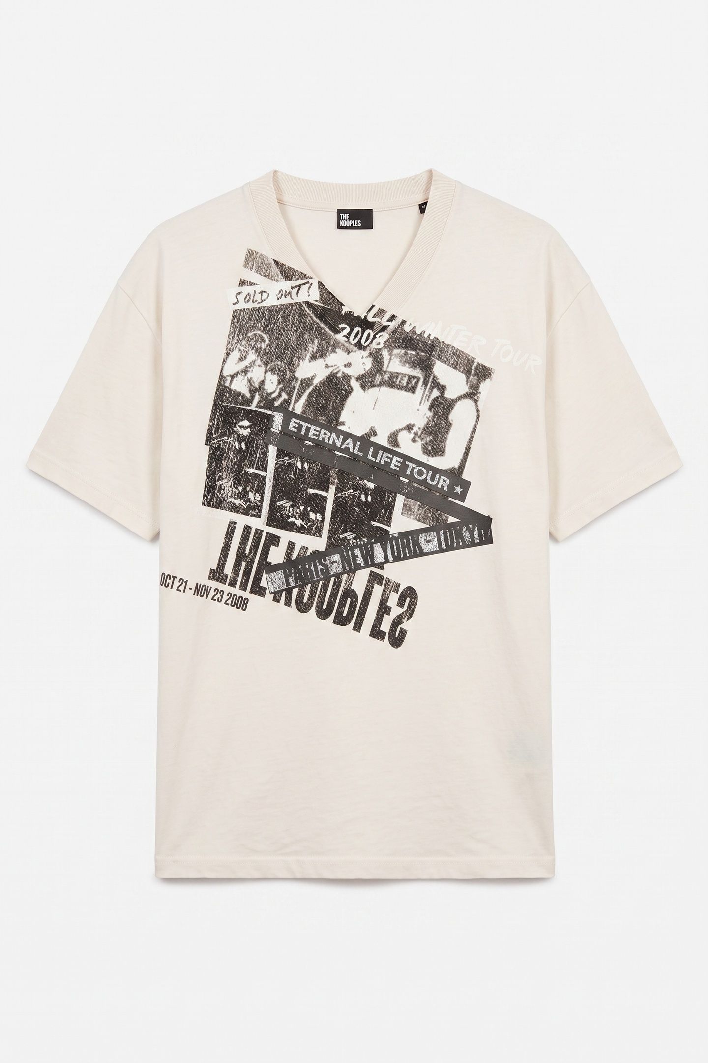 SHORT-SLEEVED T-SHIRT WITH PRINT ECRU 5