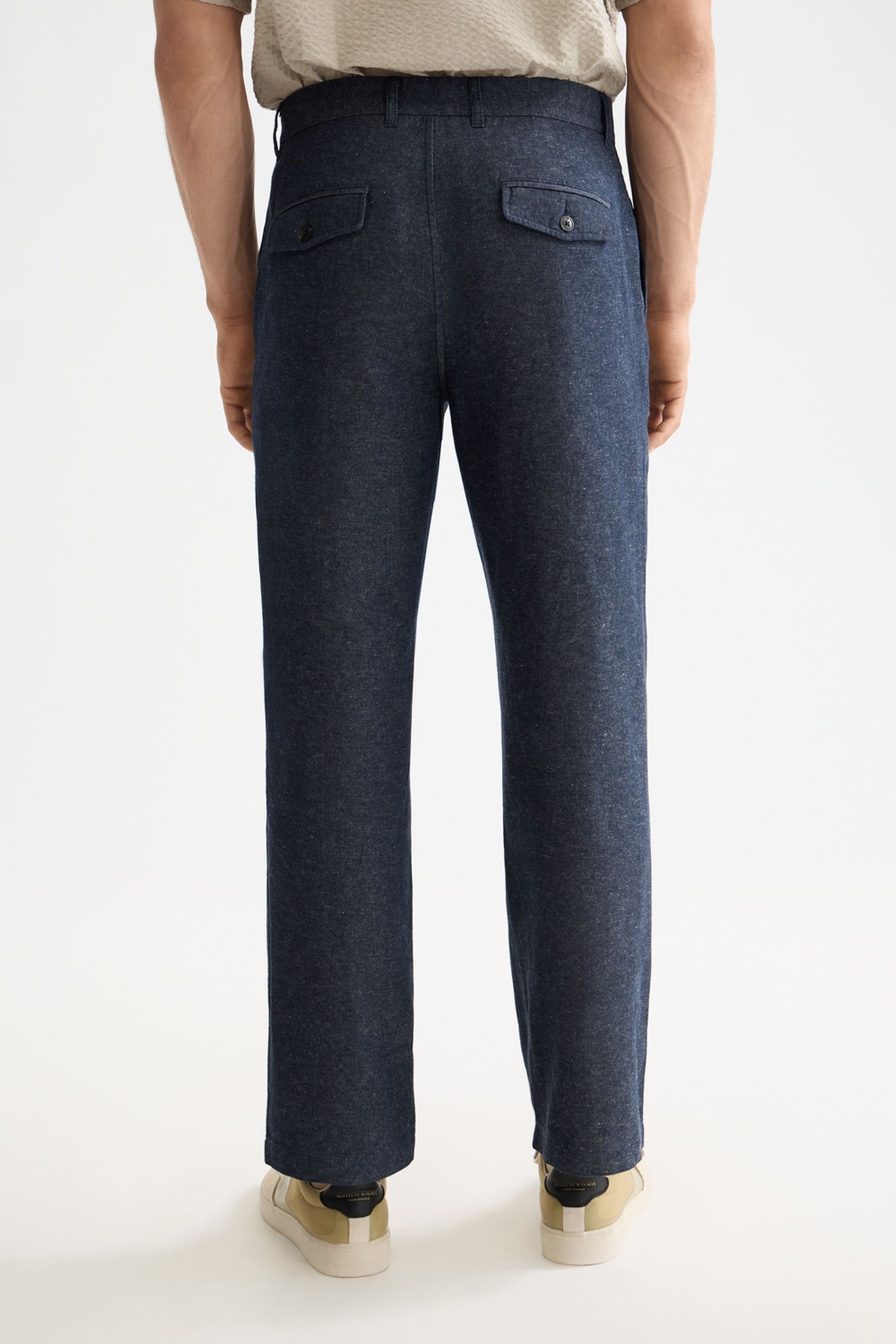 OTIS - COTTON LINEN TWILL RELAXED STRAIGHT FIT CHINO SKY CAP 2