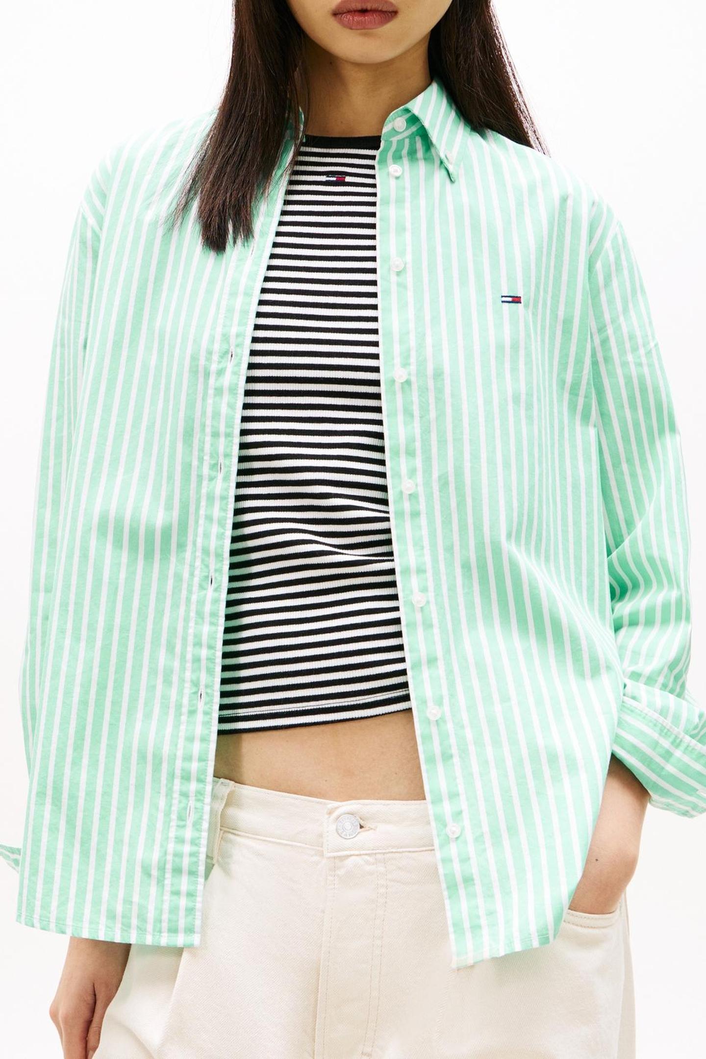 REGULAR POPLIN SHIRT TROPICAL TIDE/STRIPE 1