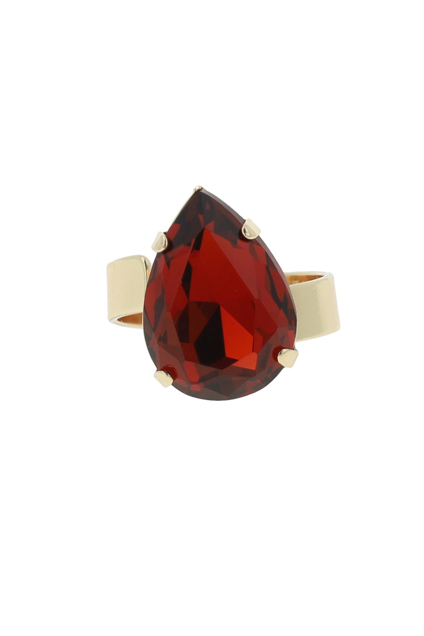 CLASSIC DROP RING SMOKED TOPAZ RED 1