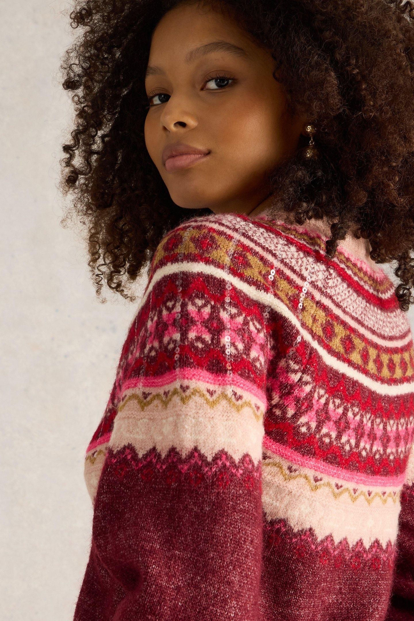 FROSTED FAIRISLE JUMPER PLUM MULTI 7