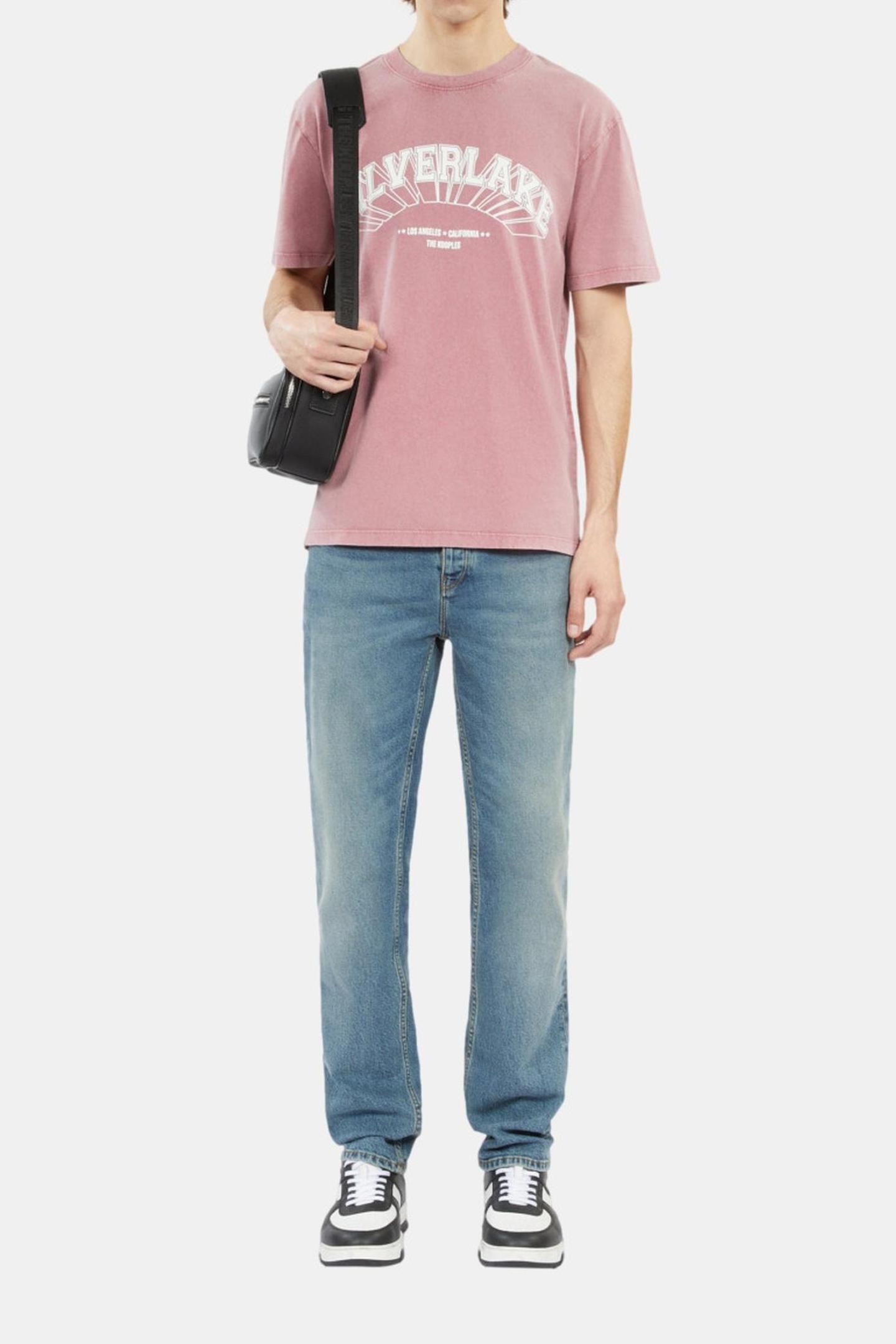 SHORT-SLEEVED T-SHIRT WITH PRINT CITY PINK WOOD 3