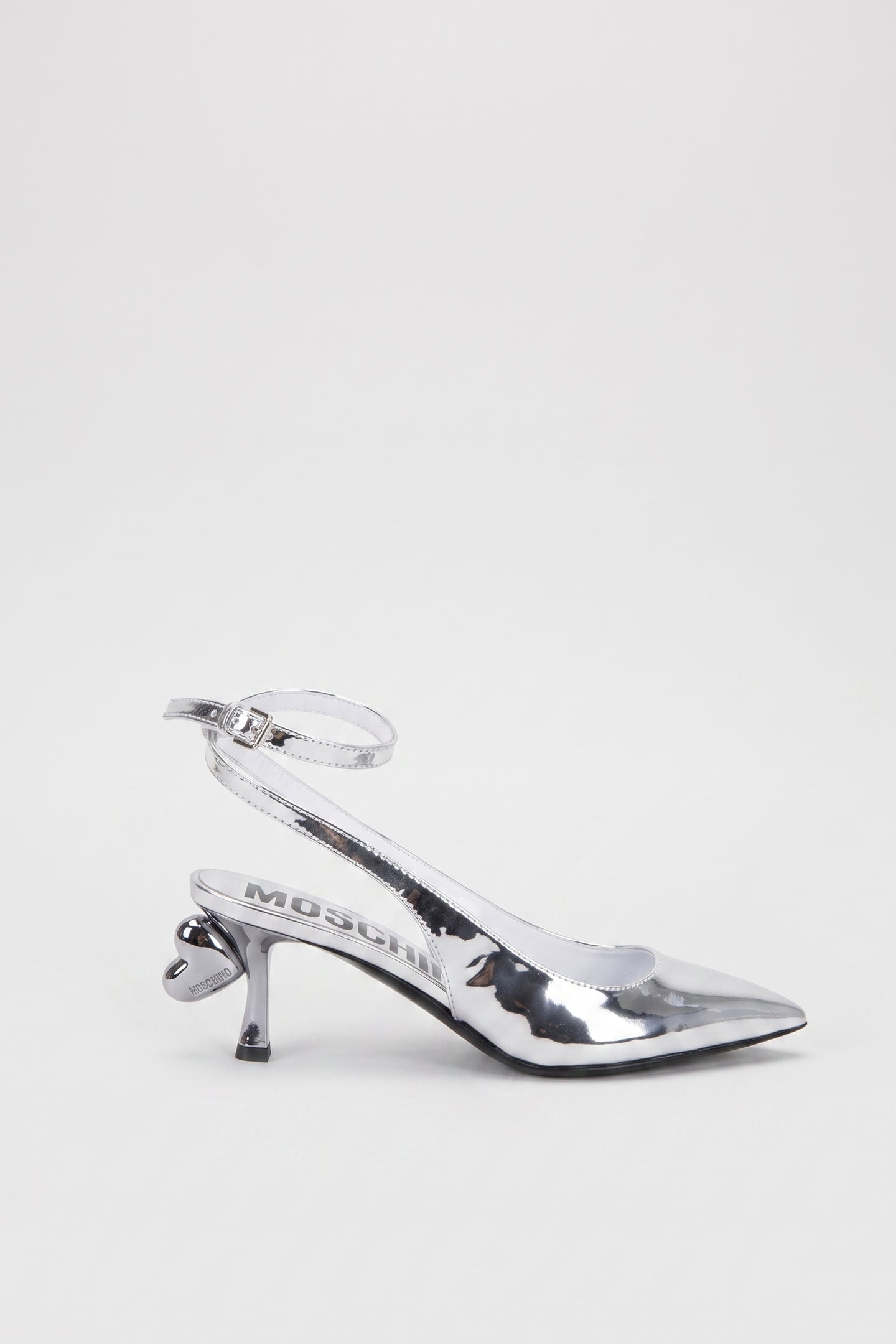 SWEETHEART SLINGBACK PUMP SILVER 1