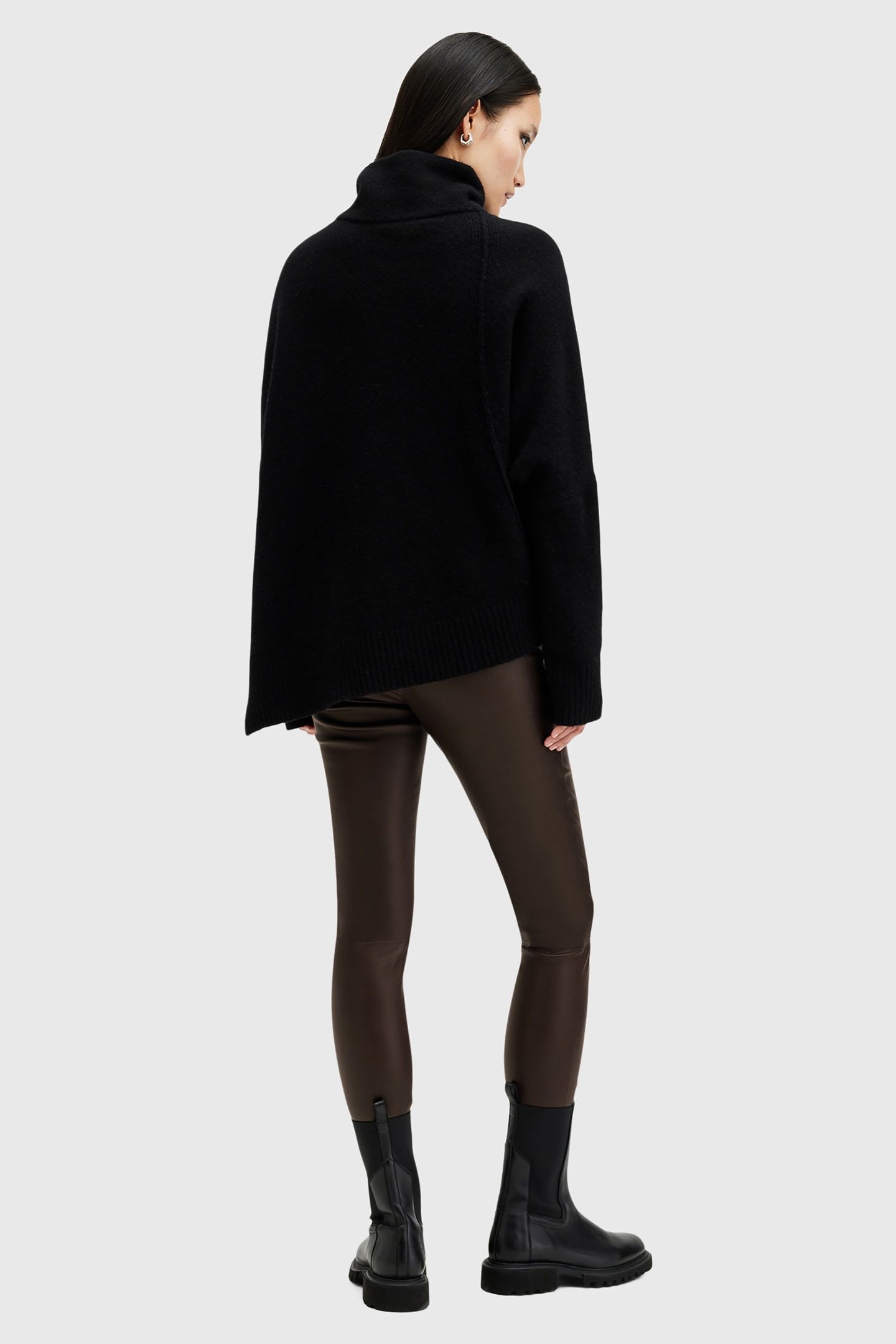 CORA LEATHER LEGGING OXBLOOD RED 4