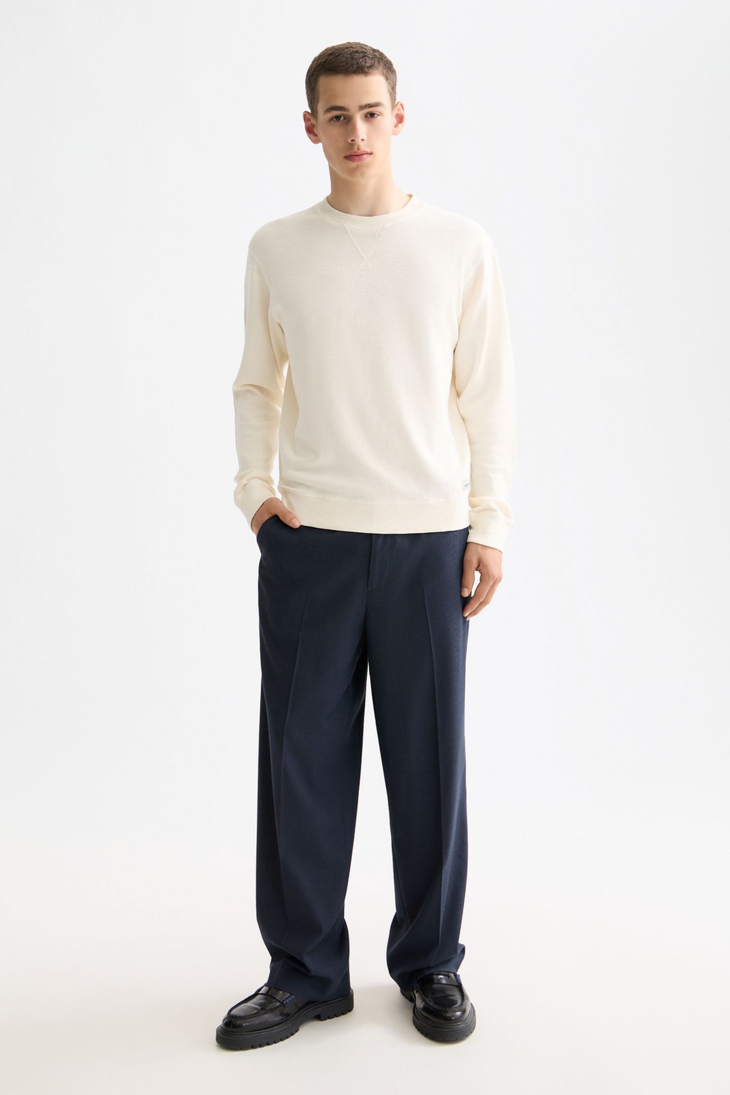 G/D STRUCTURED SWEATSHIRT EGGNOG 2