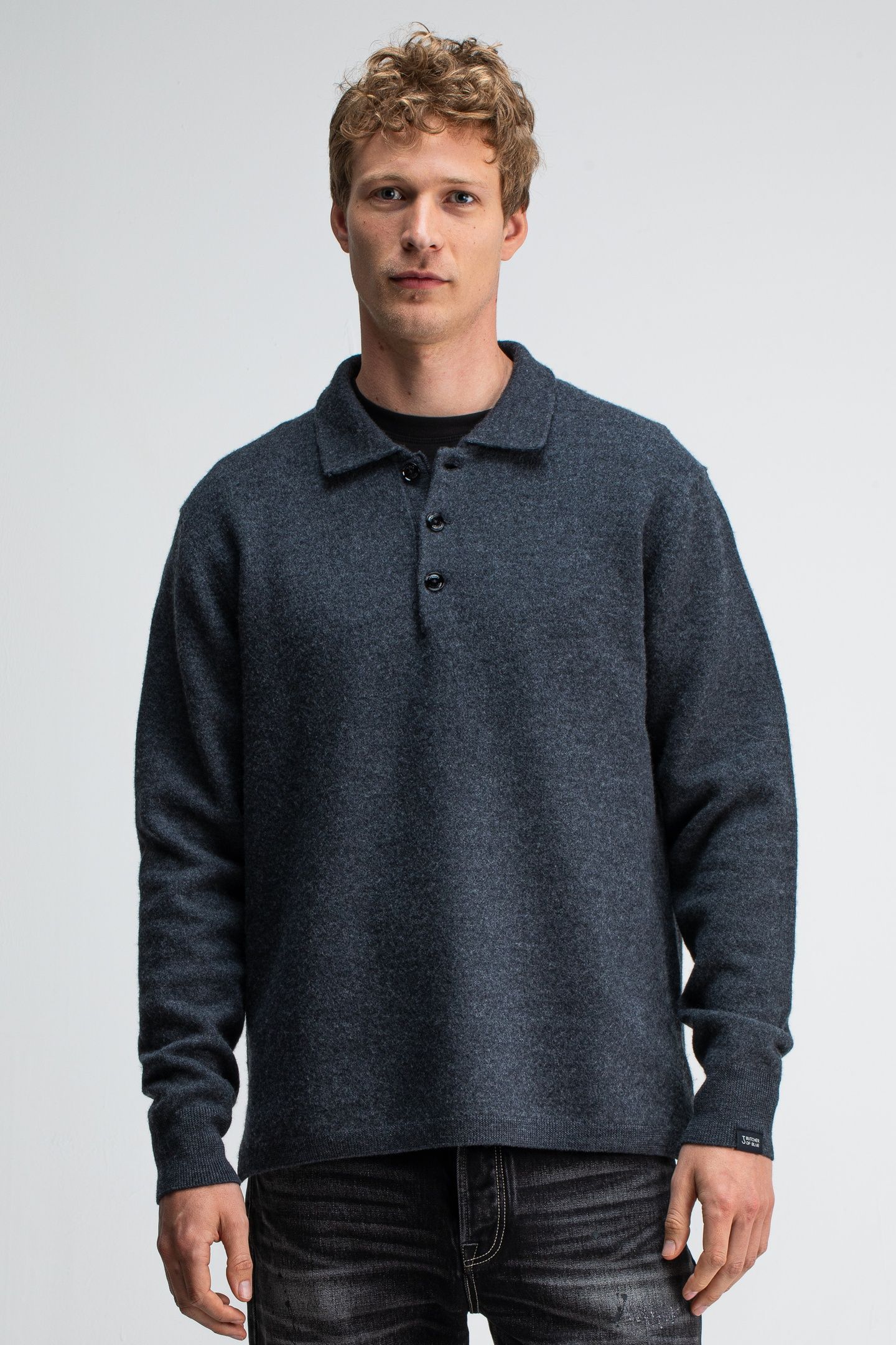 KILLYBEGS POLO GREY MELANGE 1