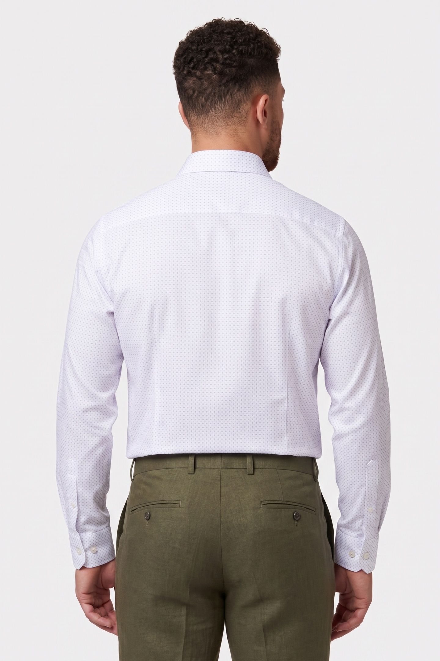 SLIM PERF SOLID SHIRT BLUE MULTI 2