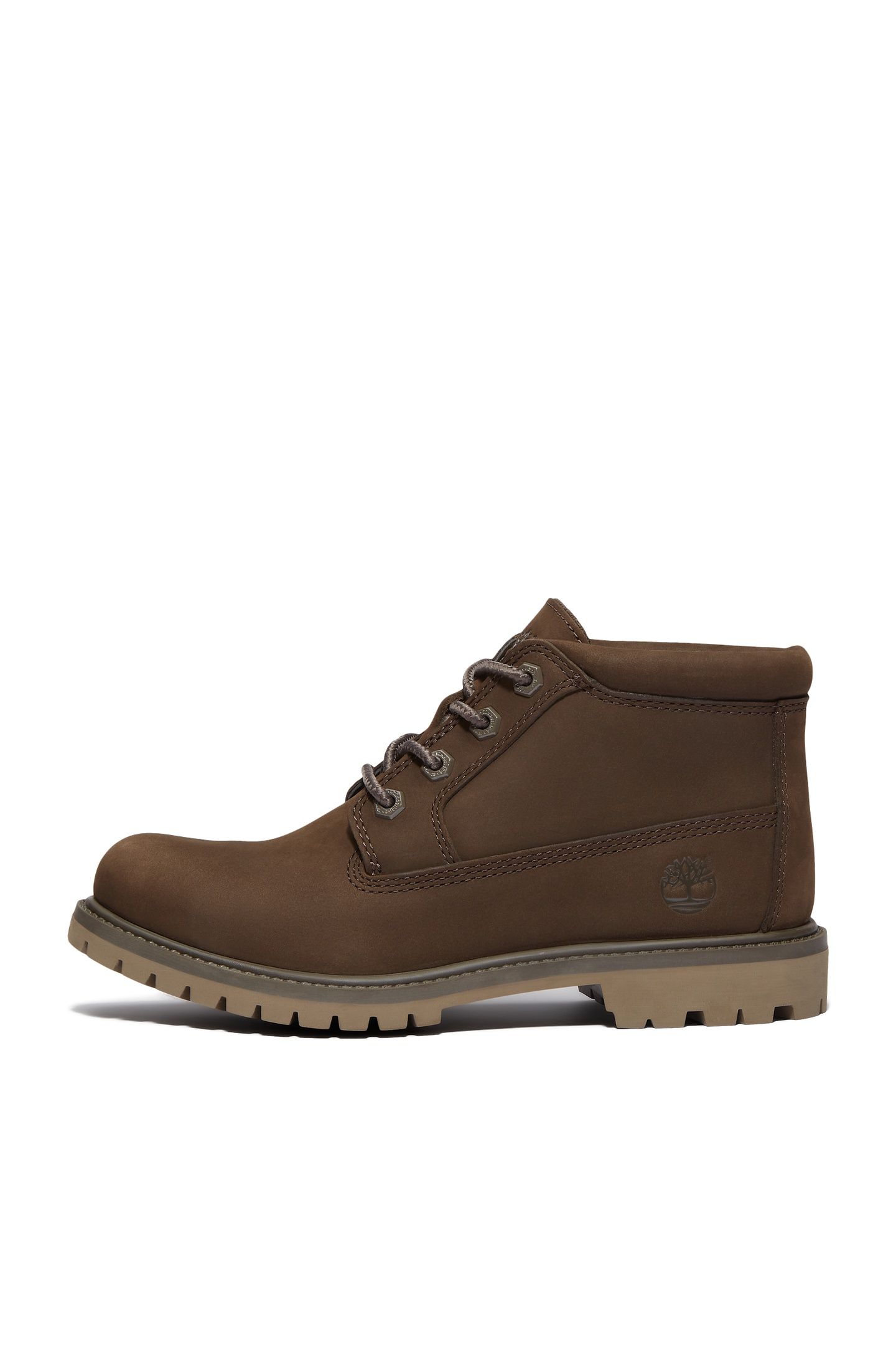 NELLIE MID LACE UP CHUKKA BOOT DARK BROWN NUBUCK 7
