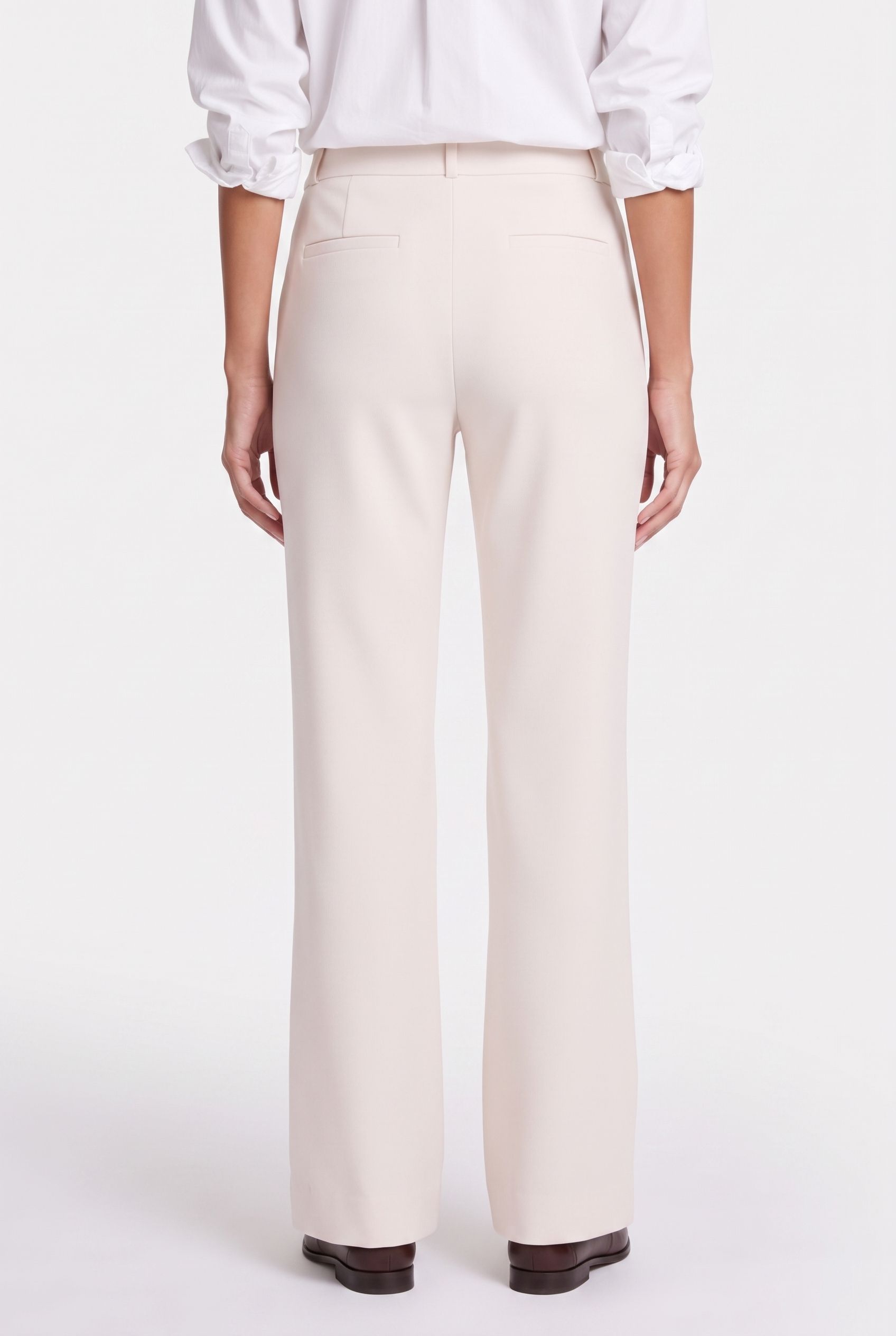 FLAIR BONDED TROUSERS ECRU 2