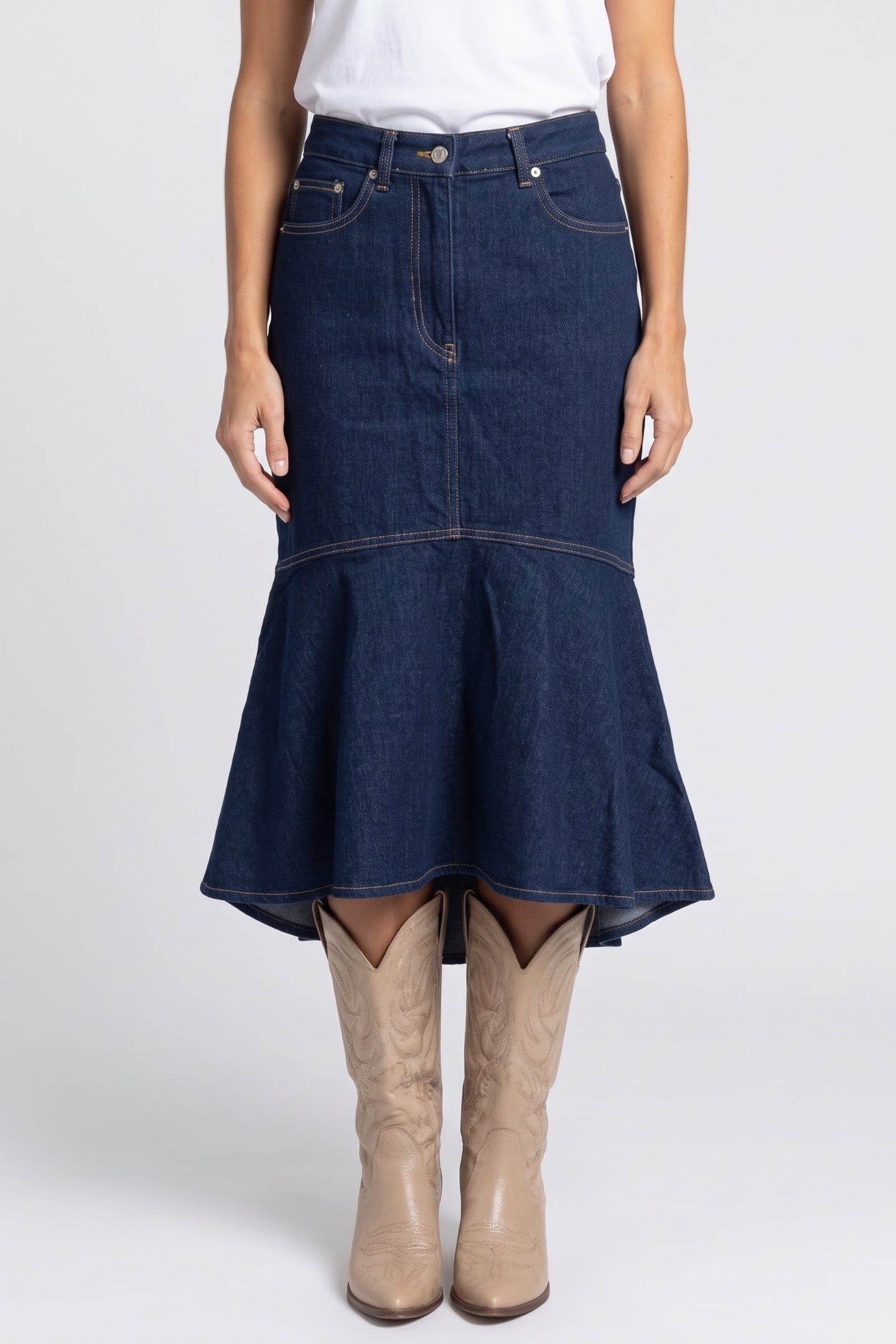 JAIPUR DENIM SKIRT BLUE 1