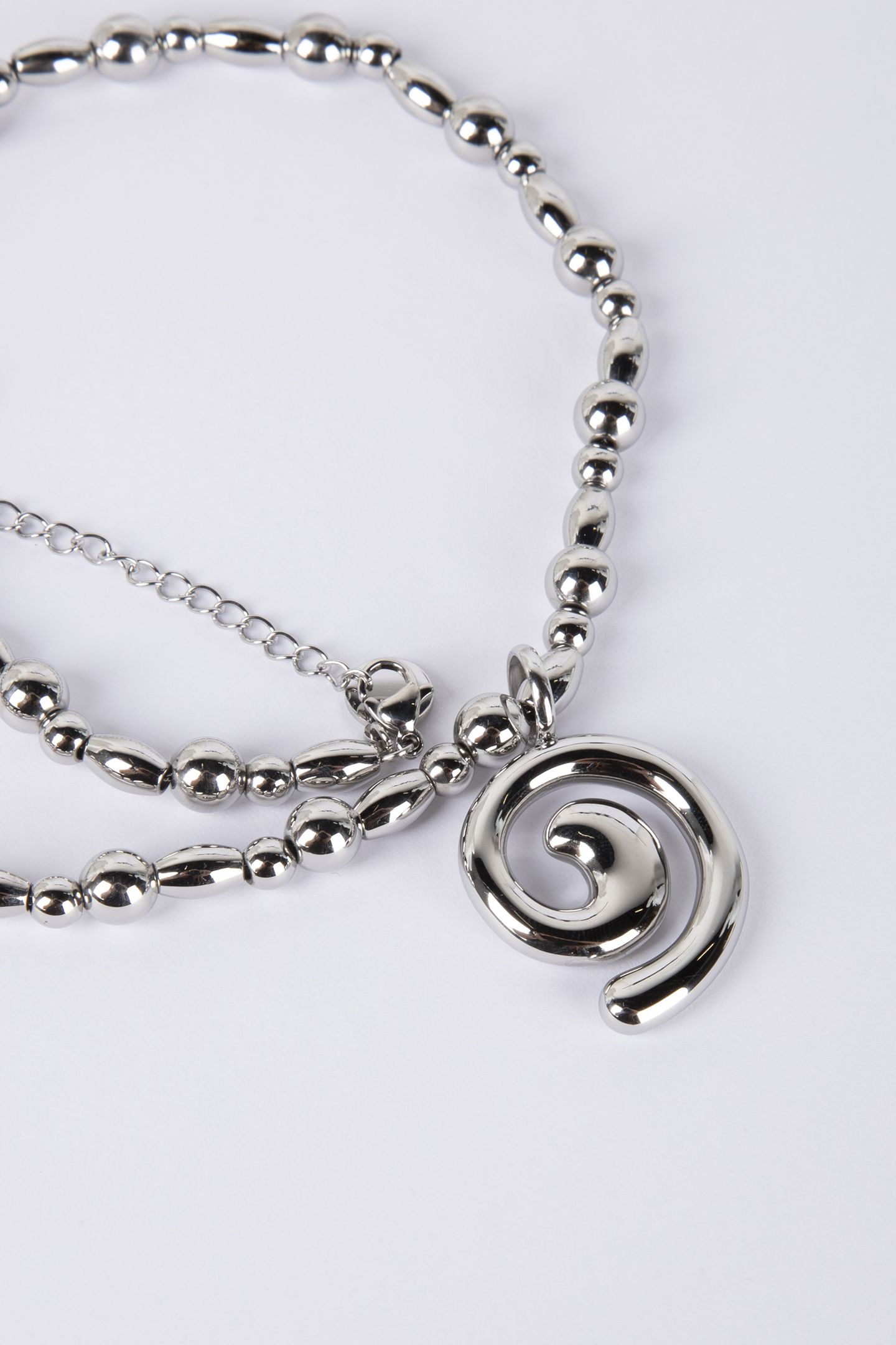 SWIRL KETTE SILVER 4